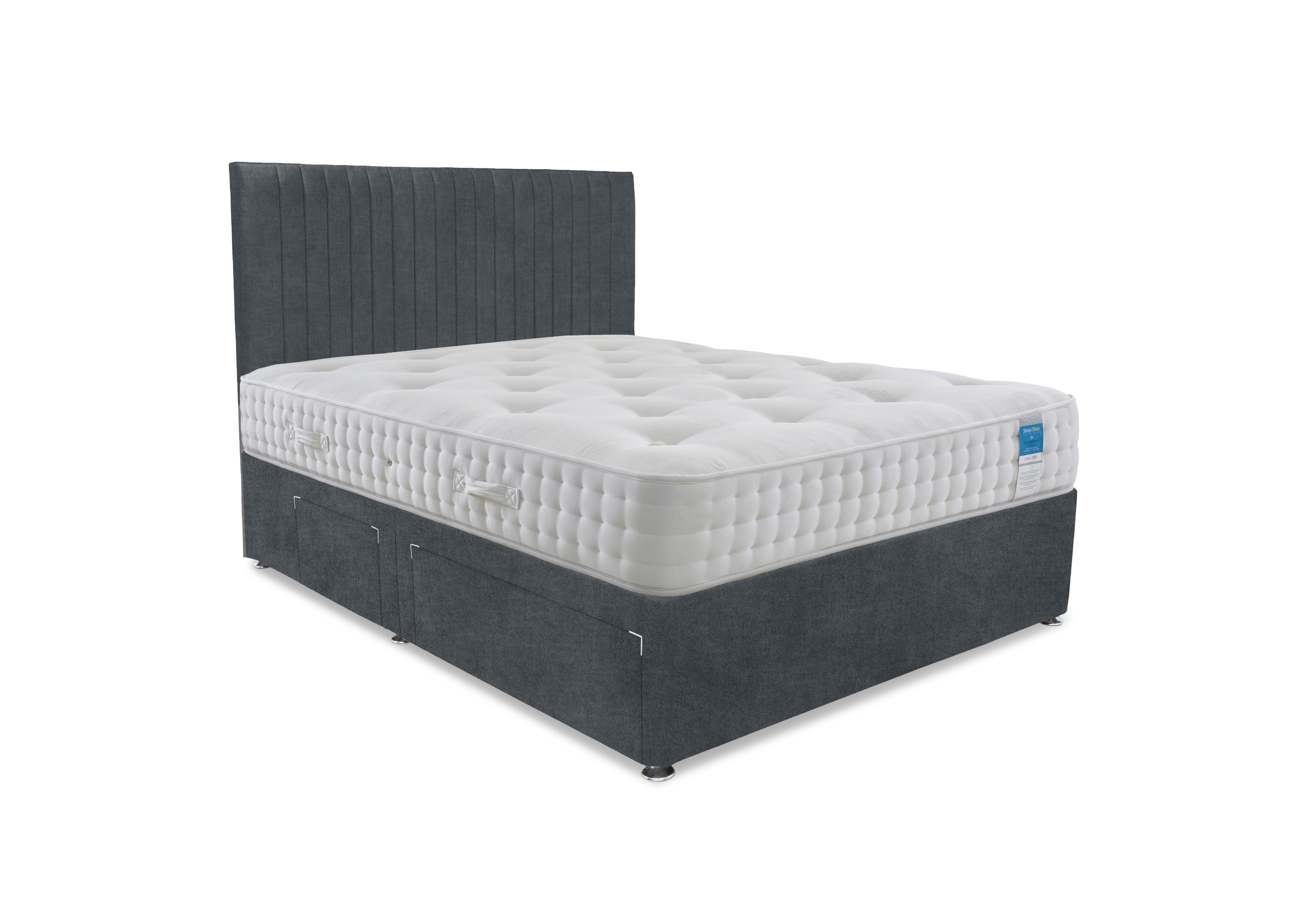 Ortho 2000 Divan Set in Plain Onyx on Furniture Village