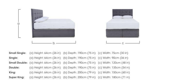 Ortho 2000 Electric End Ottoman Divan Set in  on Furniture Village