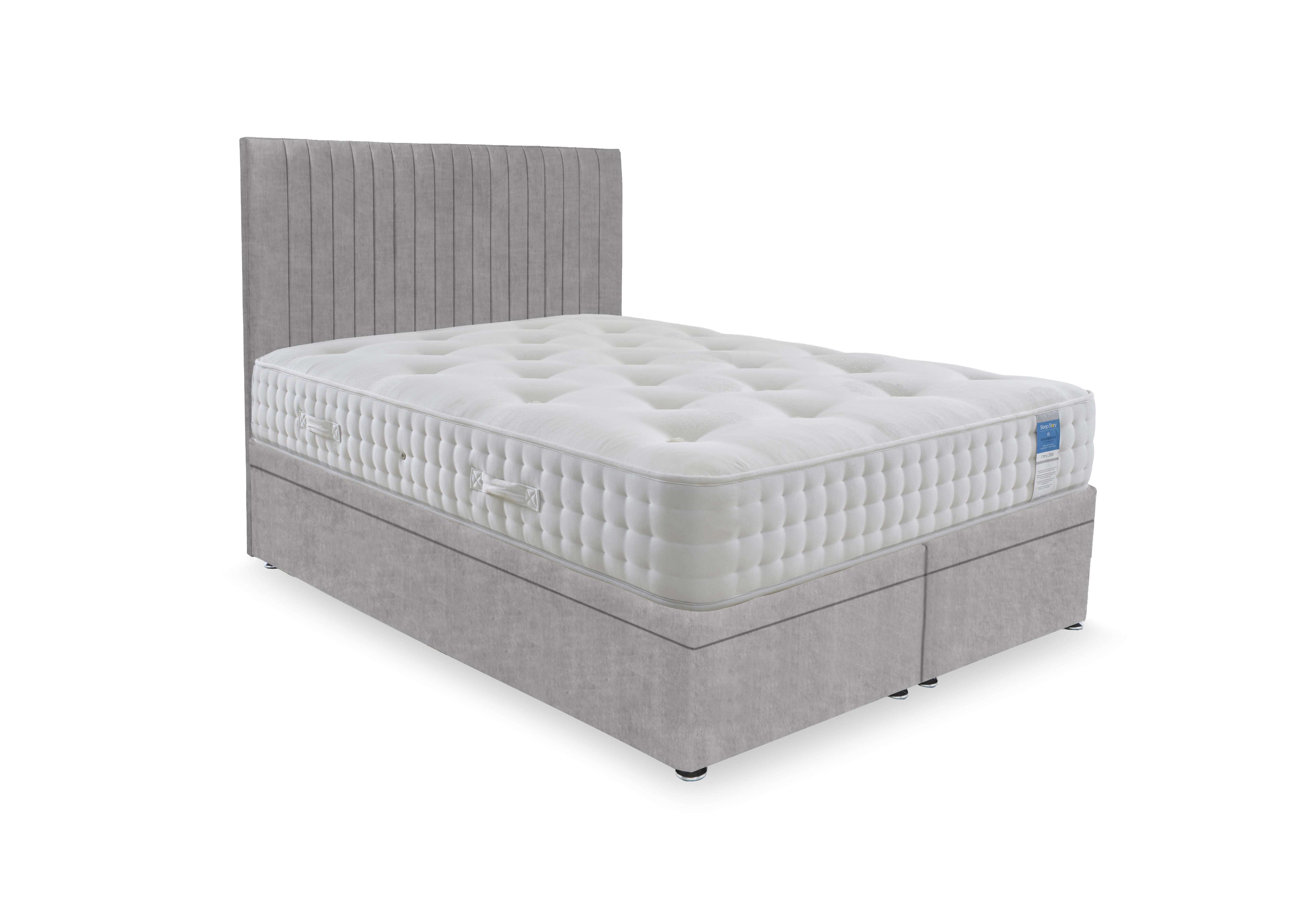 Ortho 2000 Electric End Ottoman Divan Set in Lace Dolphin on Furniture Village
