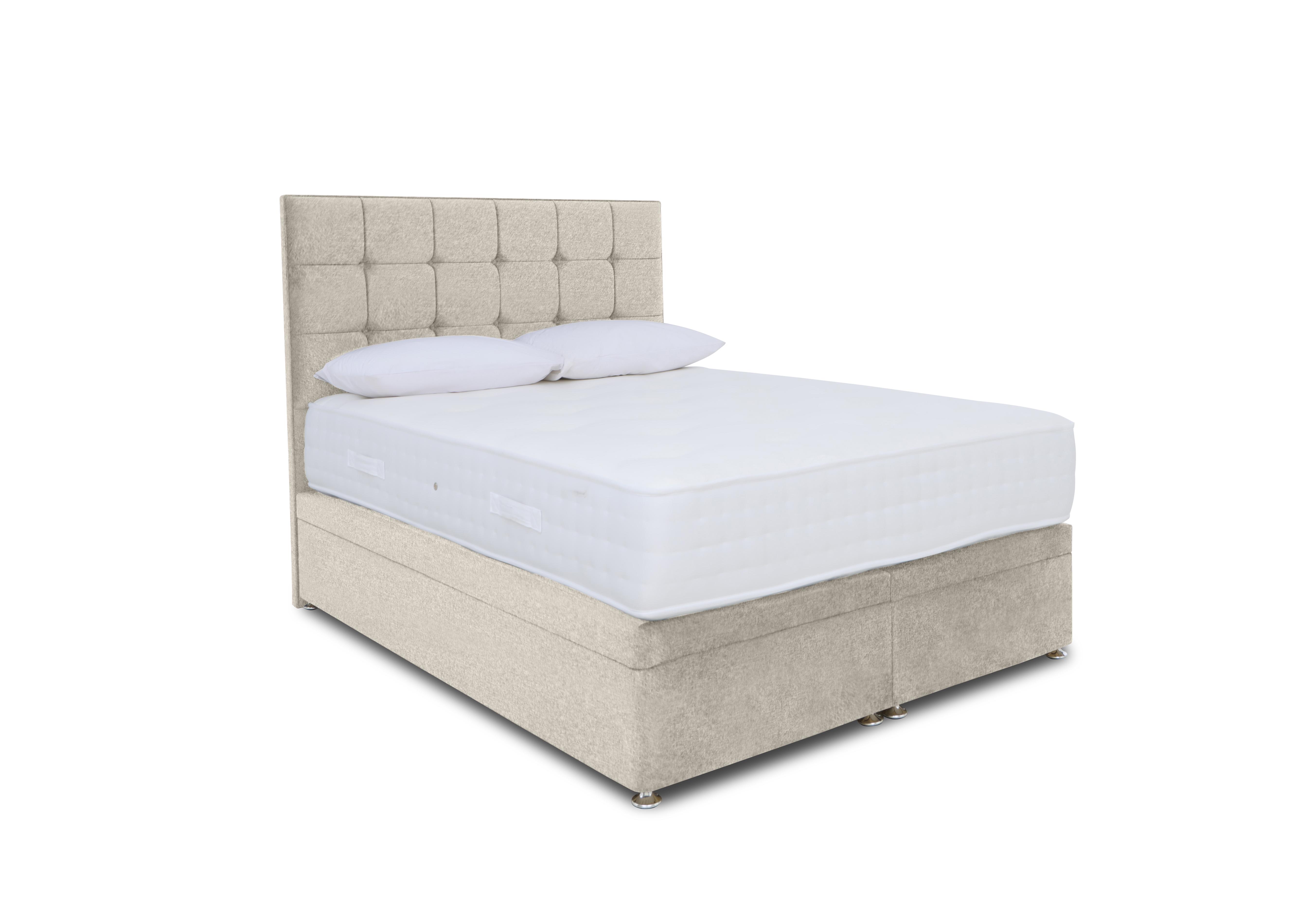 Ortho 2000 Electric End Ottoman Divan Set in Orkney Oat on Furniture Village
