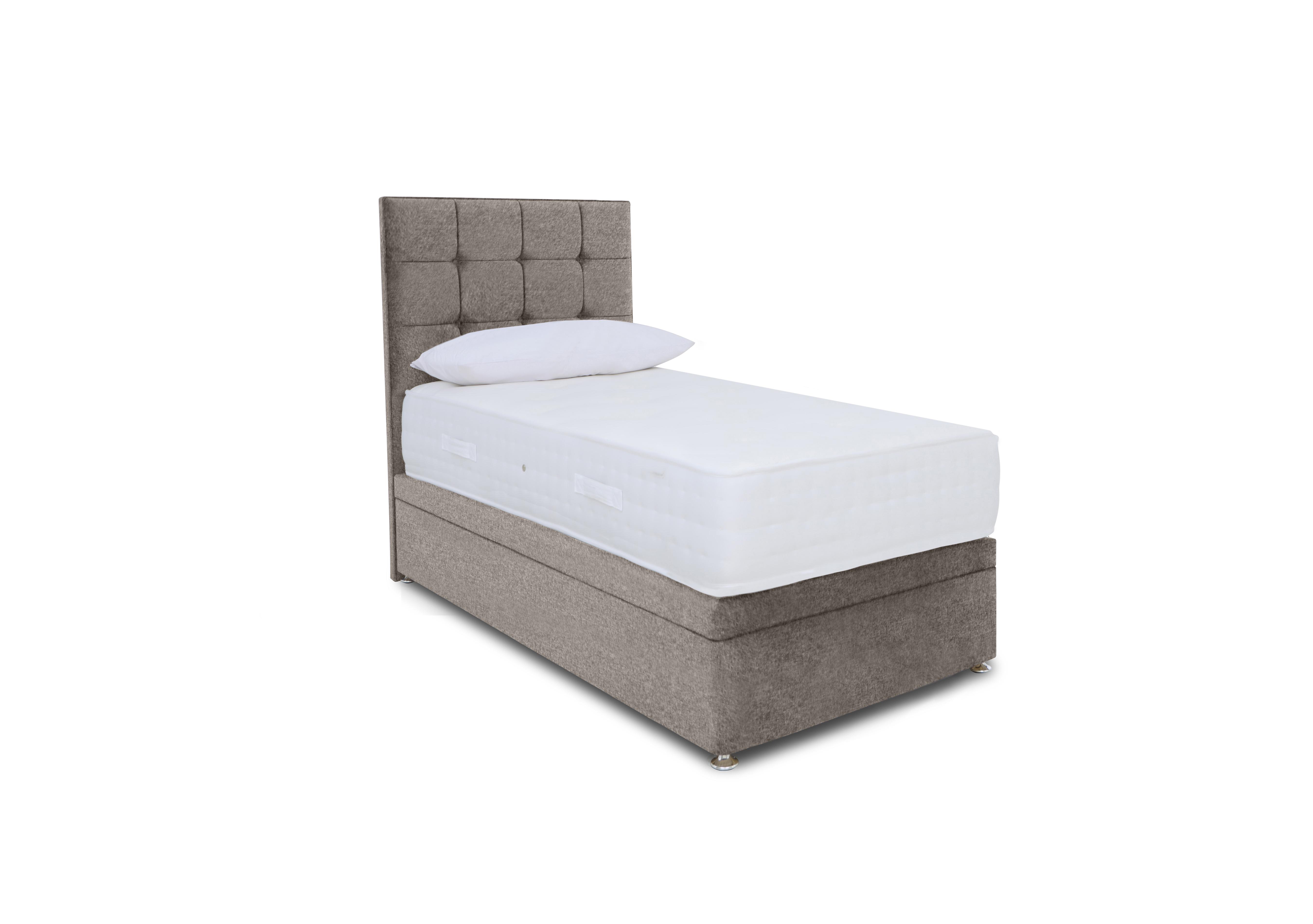 Ortho 2000 Electric End Ottoman Divan Set in Orkney Taupe on Furniture Village