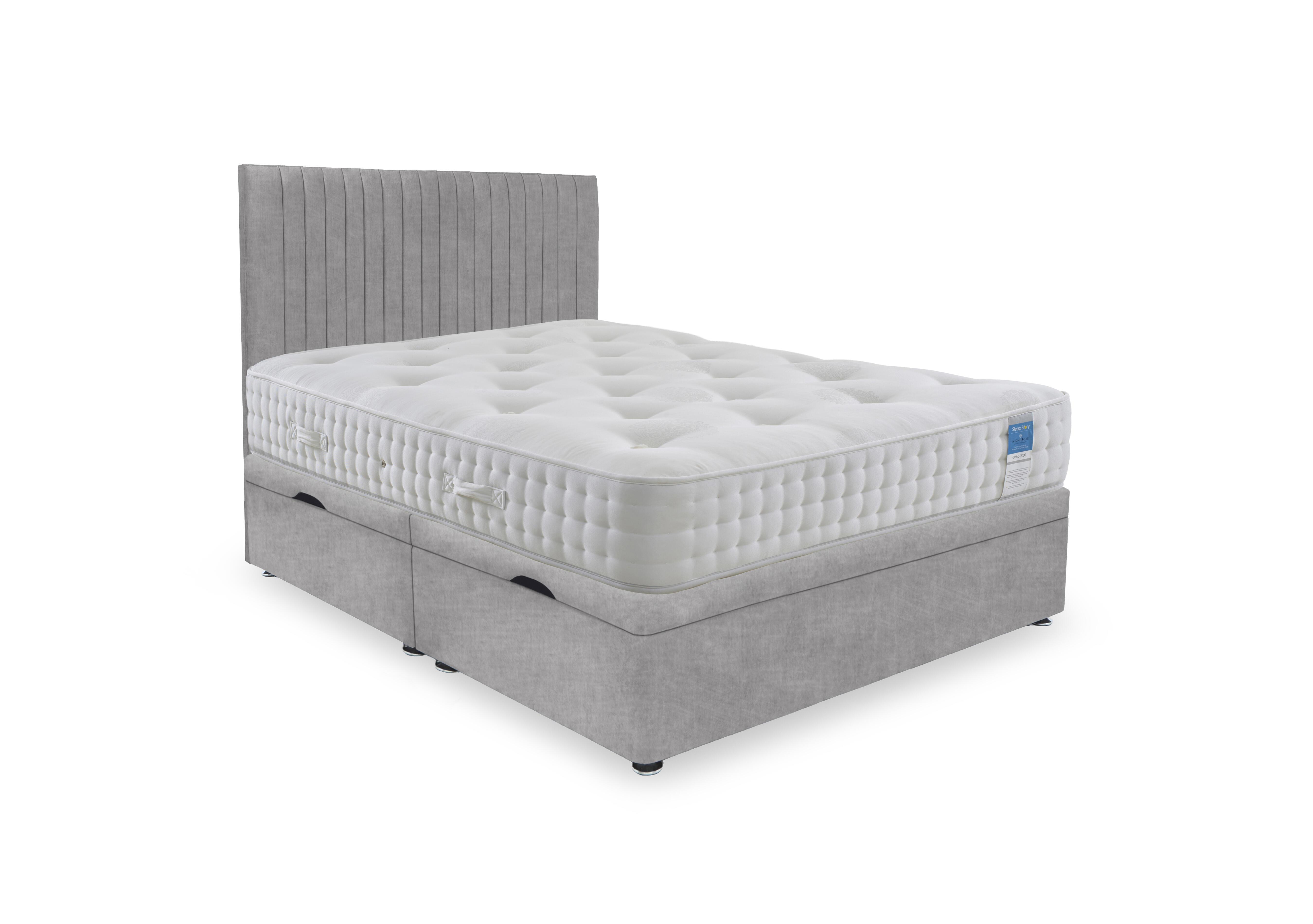 Ortho 2000 Manual Side Ottoman Divan Set in Lace Dolphin on Furniture Village