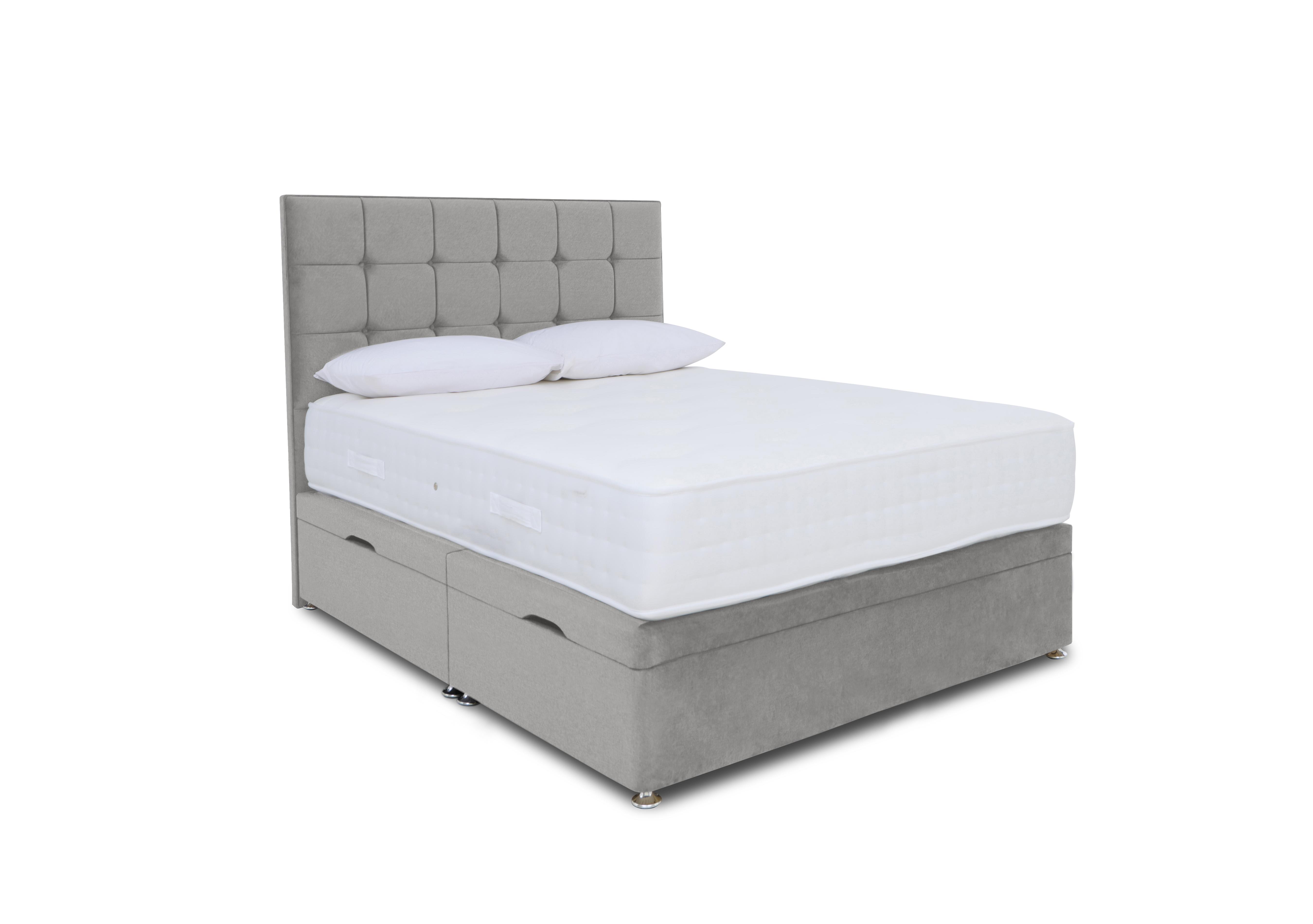 Ortho 2000 Manual Side Ottoman Divan Set in Milan Nickel on Furniture Village