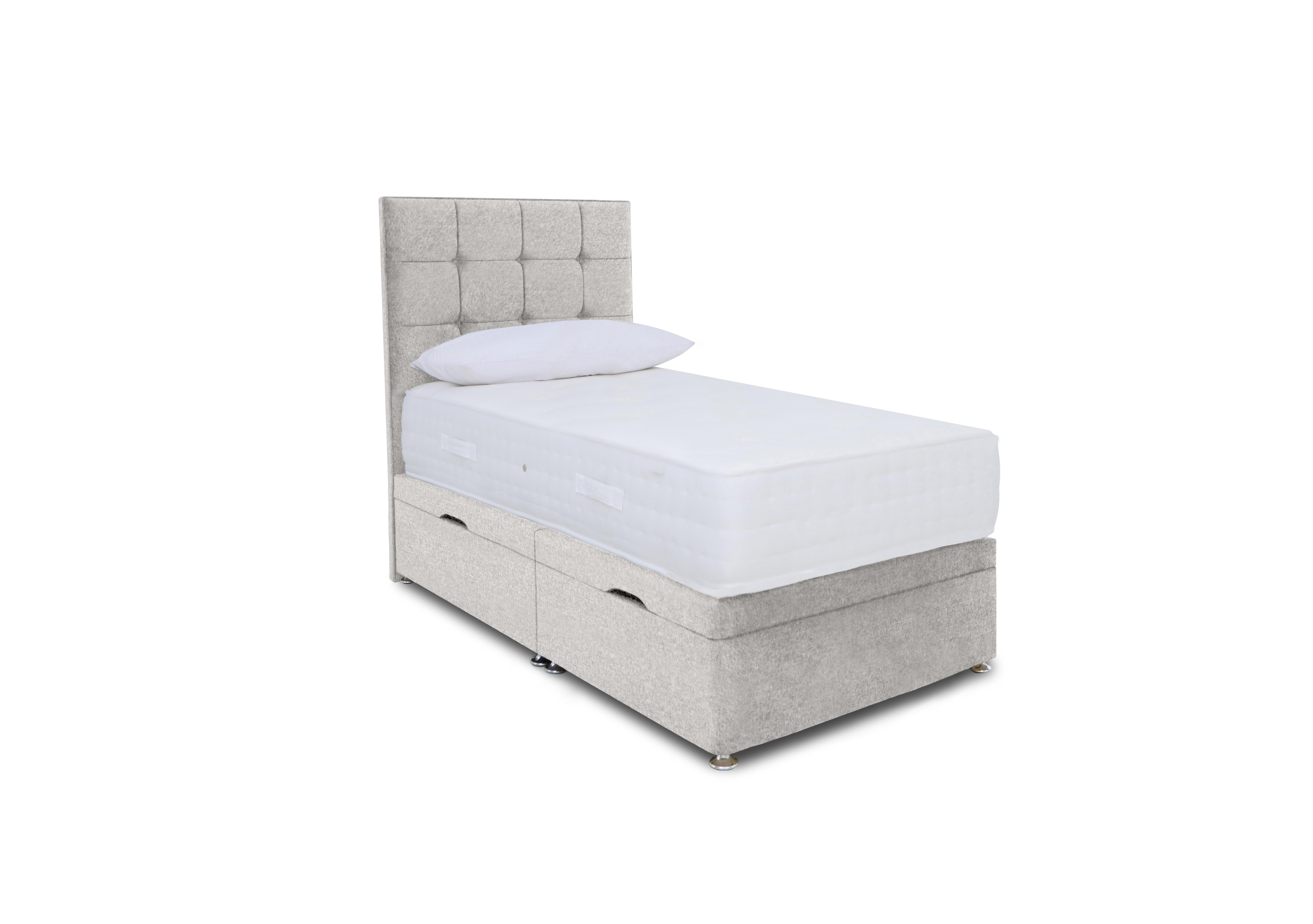 Ortho 2000 Manual Side Ottoman Divan Set in Orkney Pebble on Furniture Village