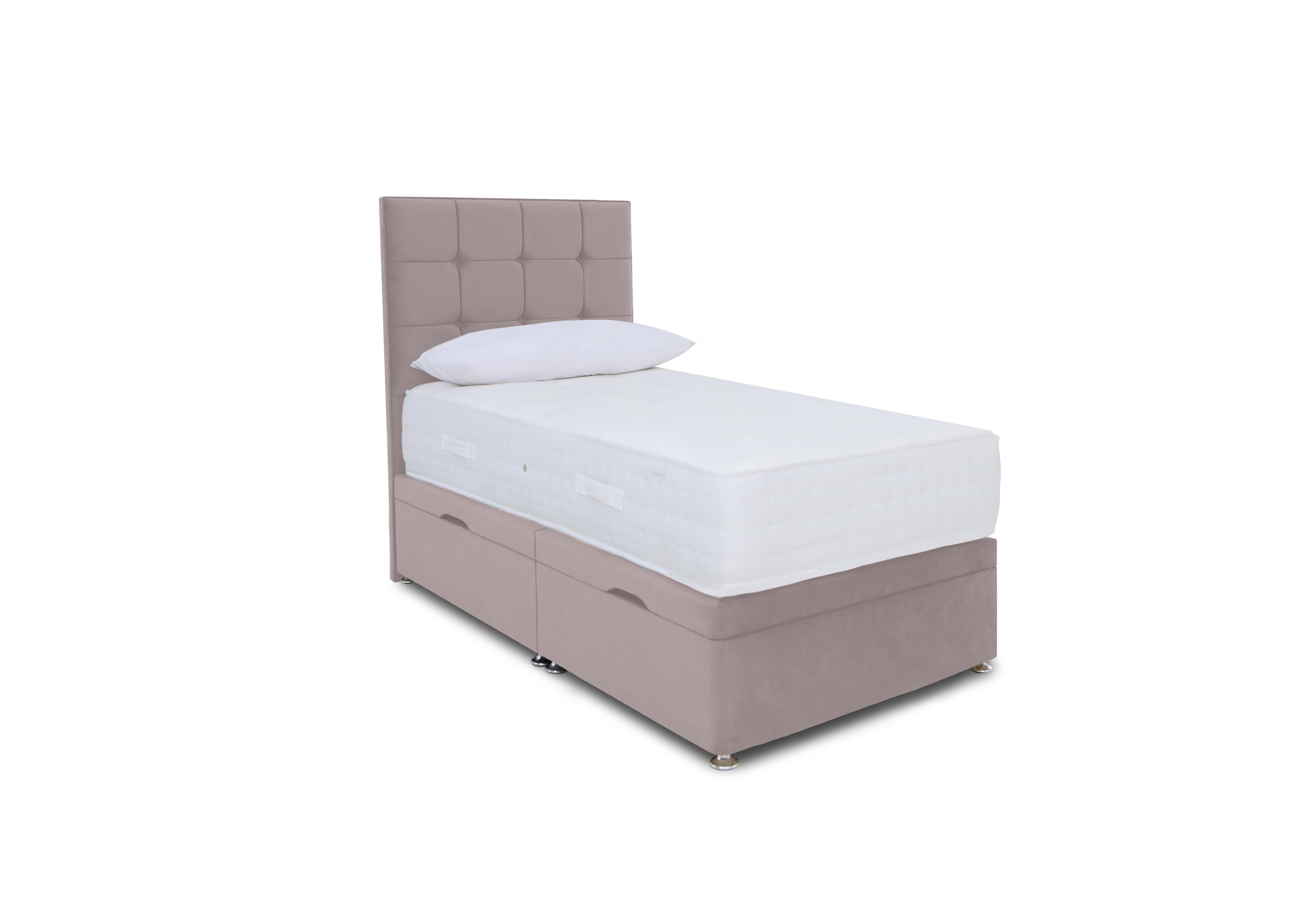 Ortho 2000 Manual Side Ottoman Divan Set in Plush Lilac on Furniture Village