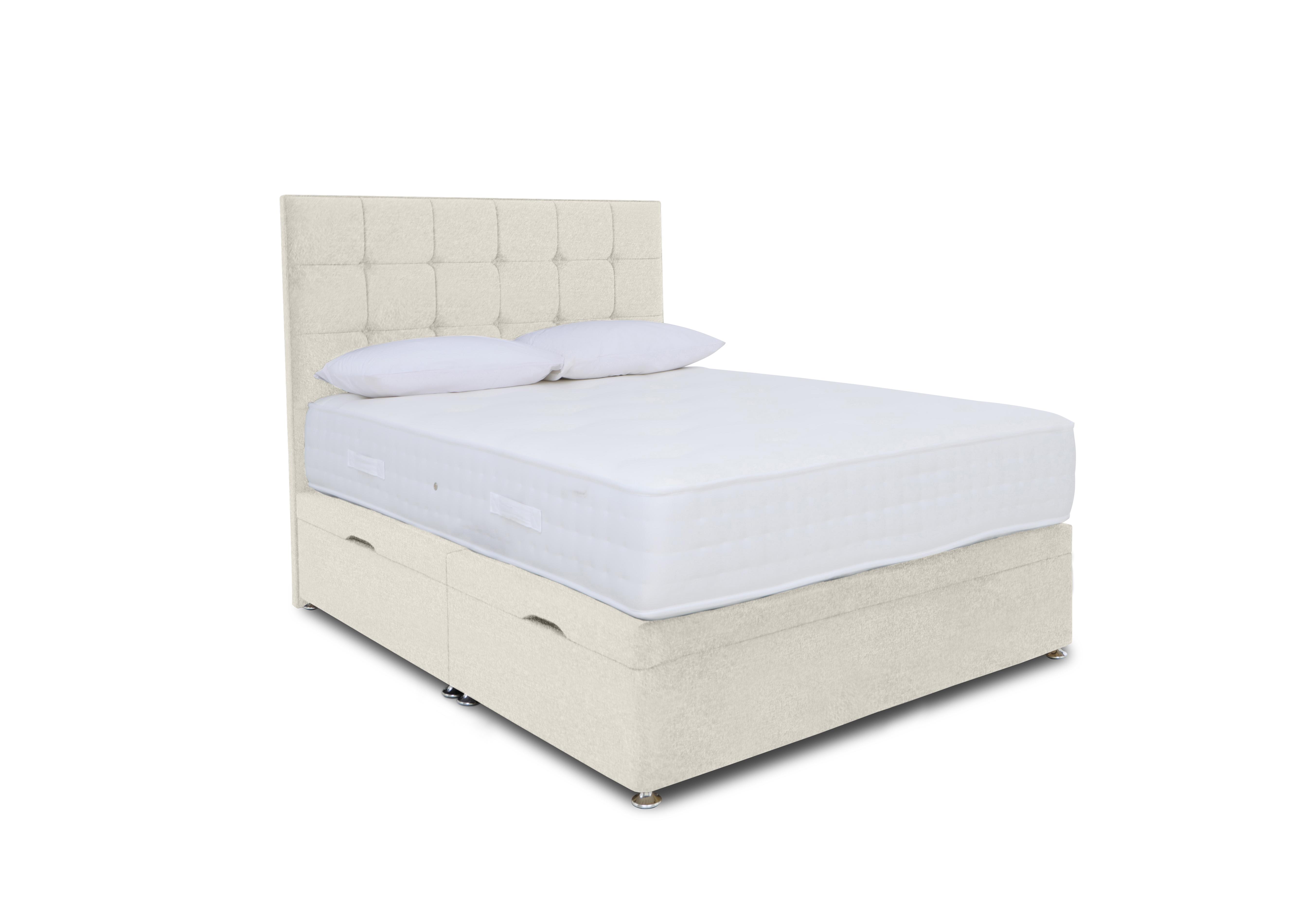 Ortho 2000 Manual Side Ottoman Divan Set in Venice Cream on Furniture Village