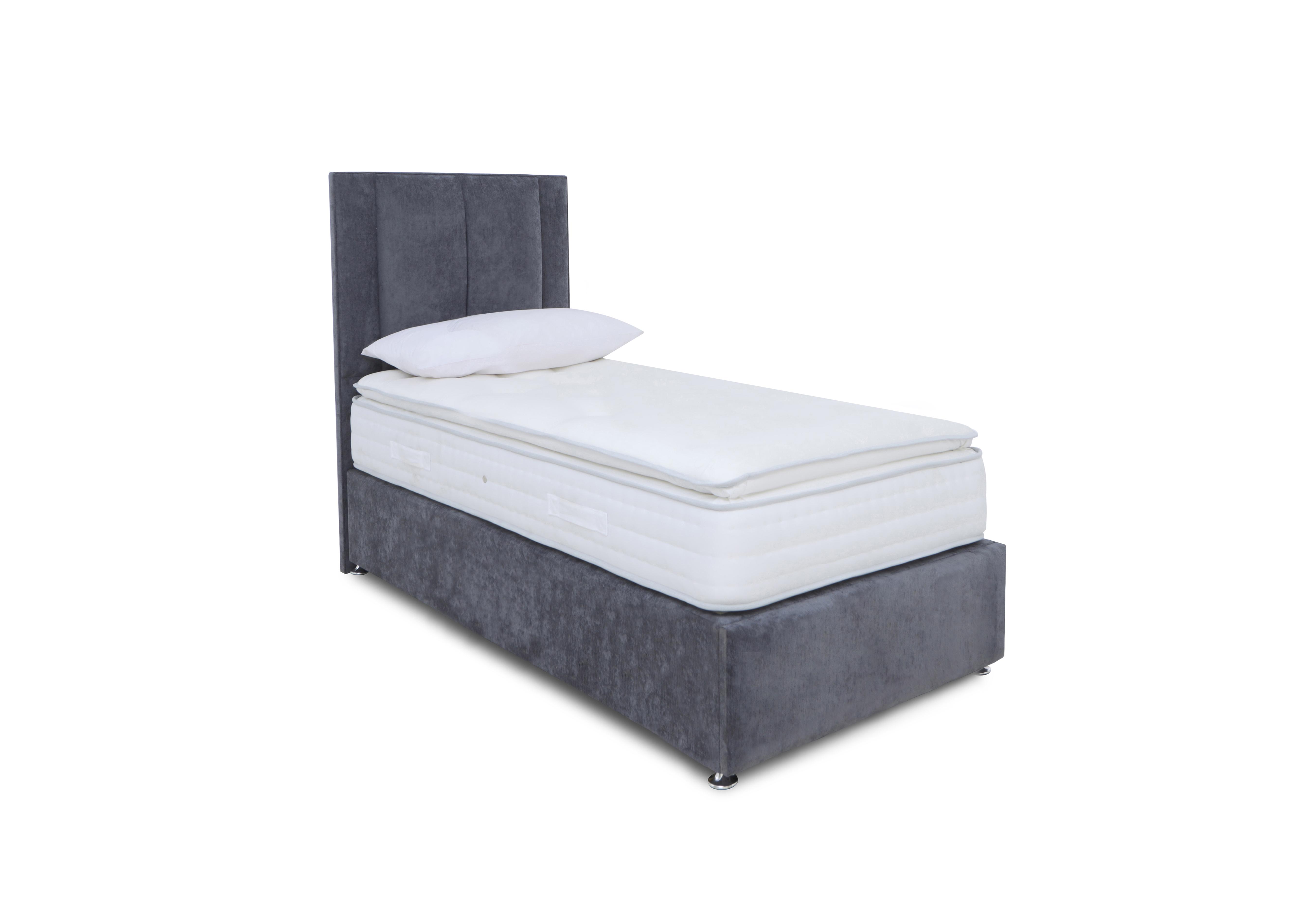 Pocket Pillowtop Divan Set in Plain Onyx on Furniture Village