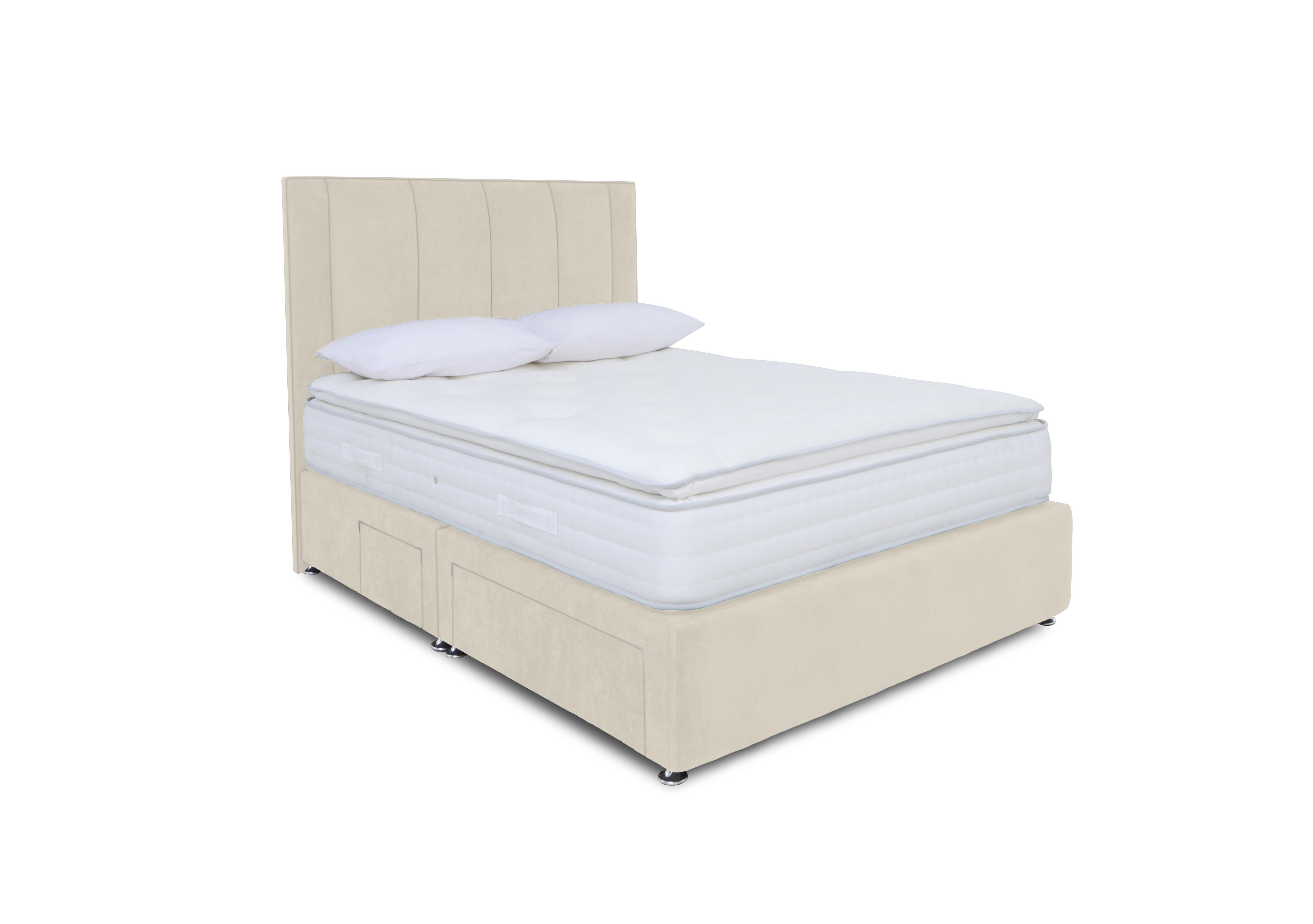 Pocket Pillowtop Divan Set in Plush Ecru on Furniture Village