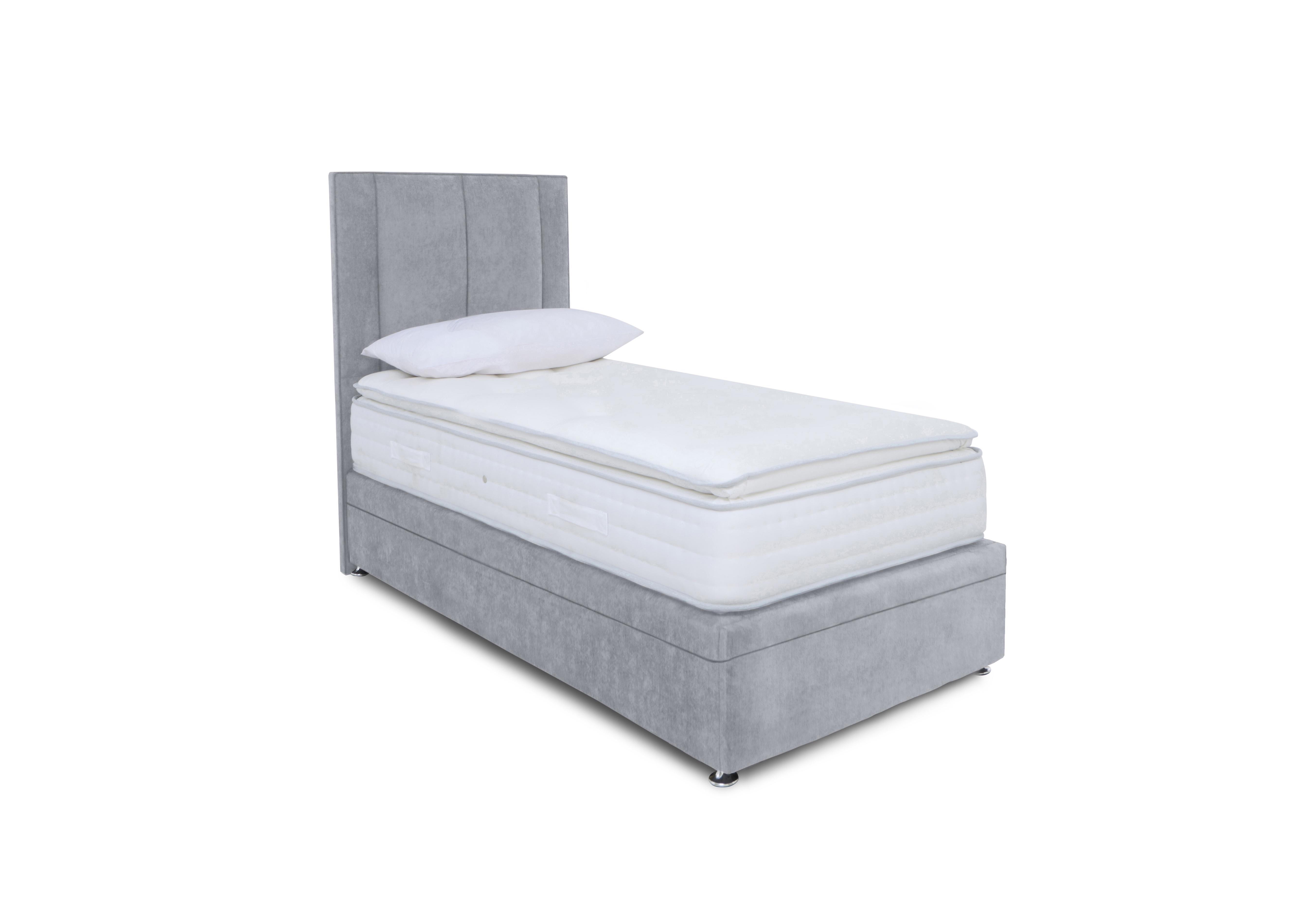 Pocket Pillowtop Electric End Ottoman Divan Set in Plain Diamond on Furniture Village