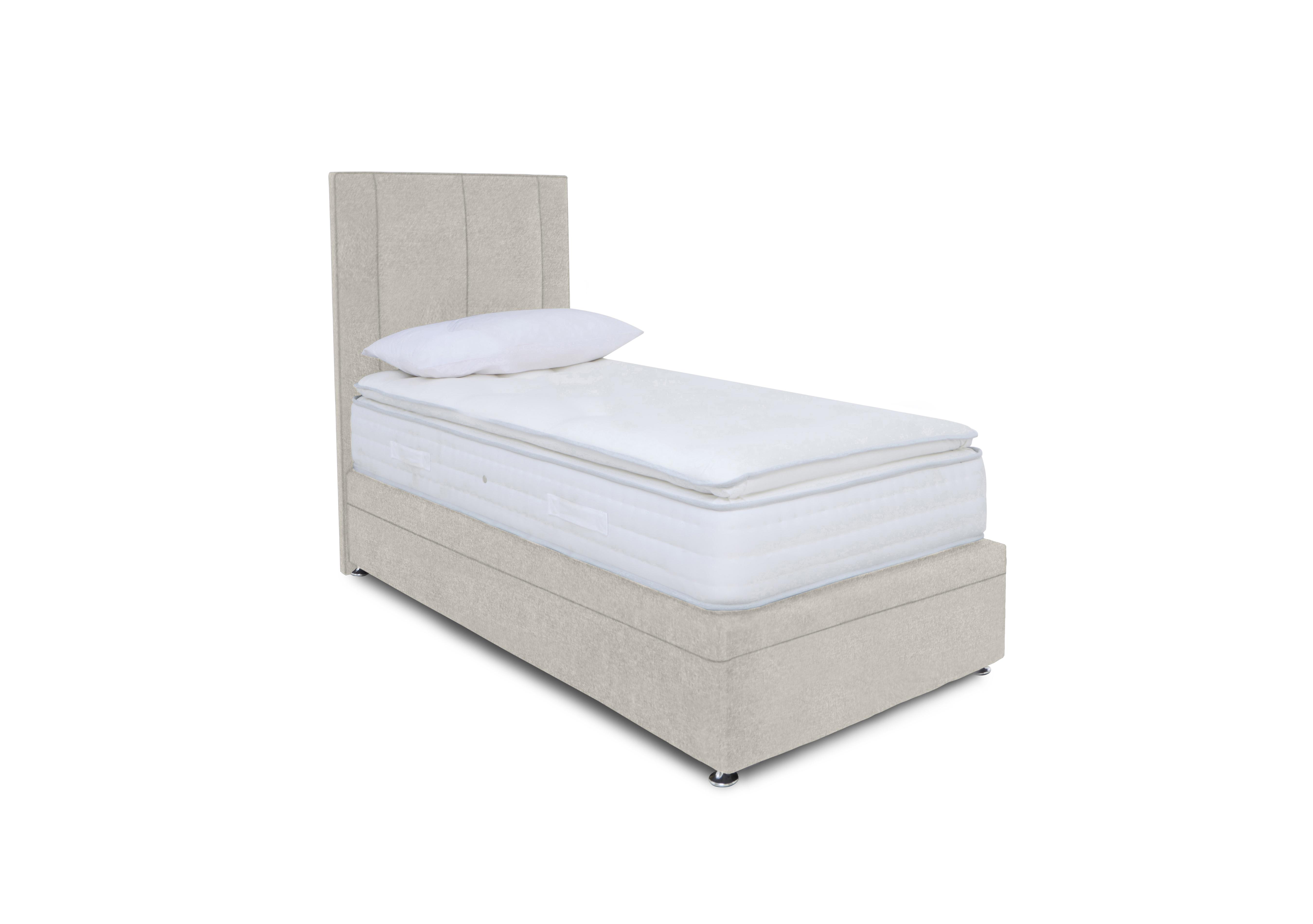 Pocket Pillowtop Electric End Ottoman Divan Set in Venice Mink on Furniture Village