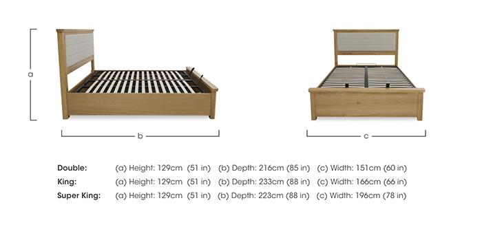 Augusta End Ottoman Bed Frame in  on Furniture Village