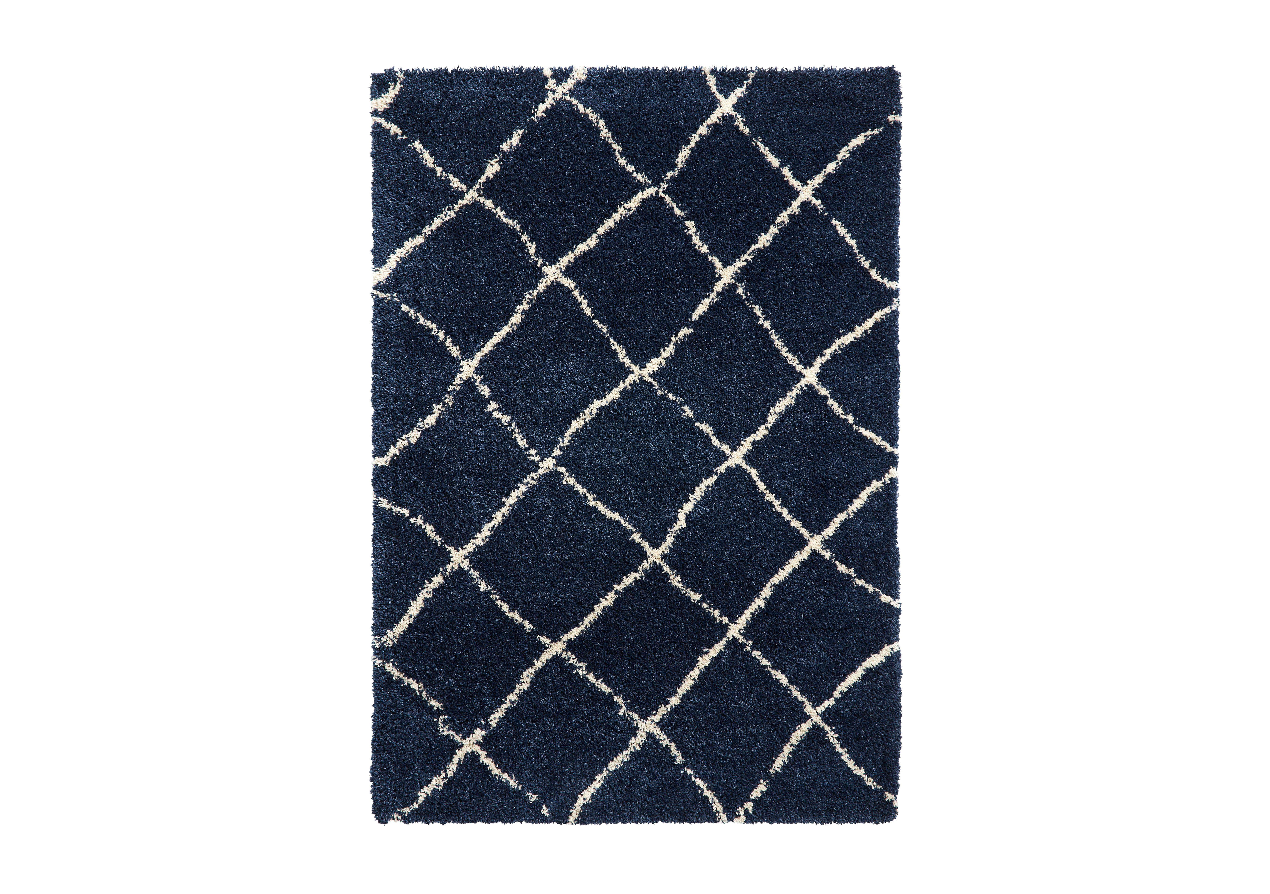 Asta Rug in Navy Cream on Furniture Village