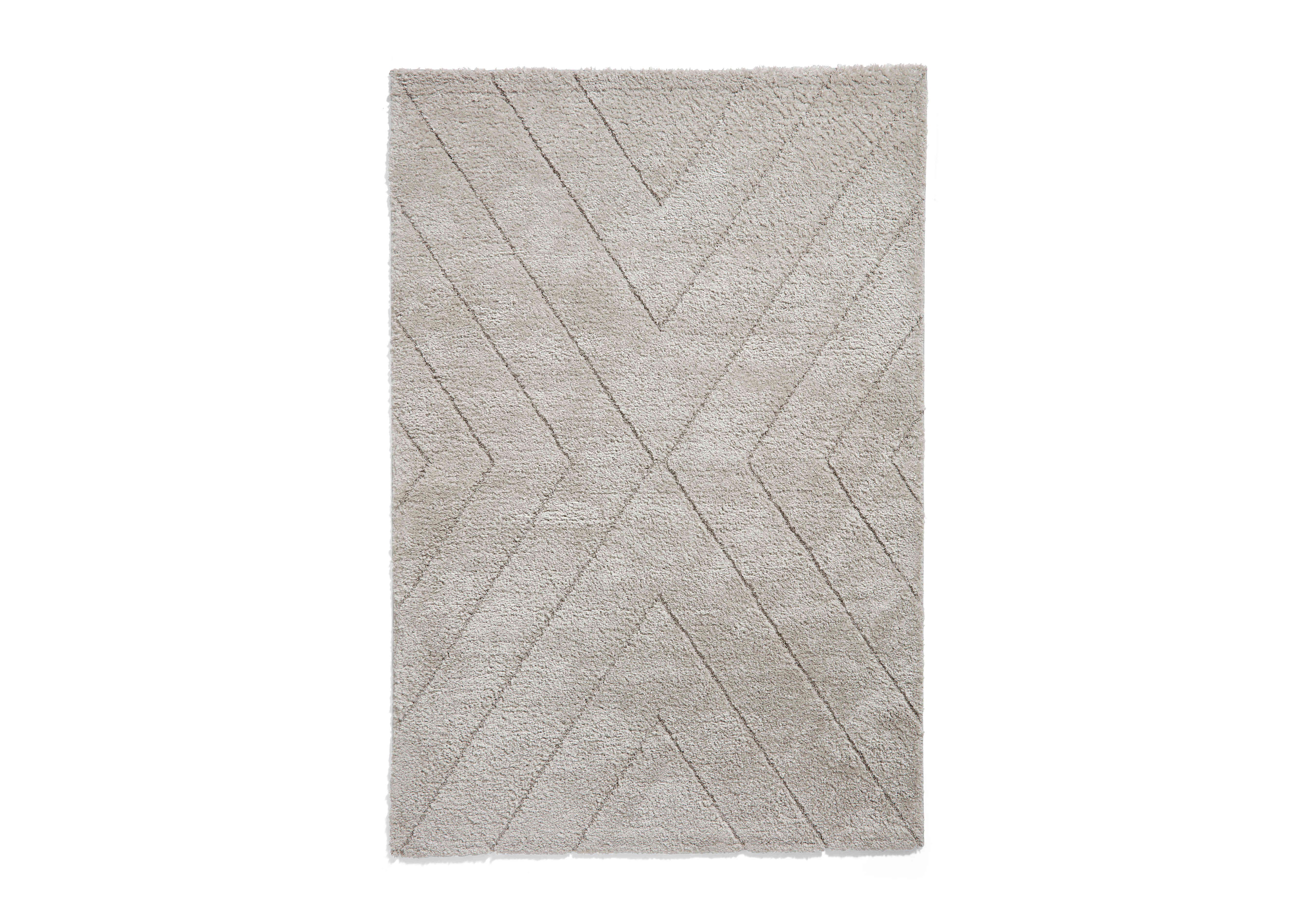 Denby Rug in Silver on Furniture Village