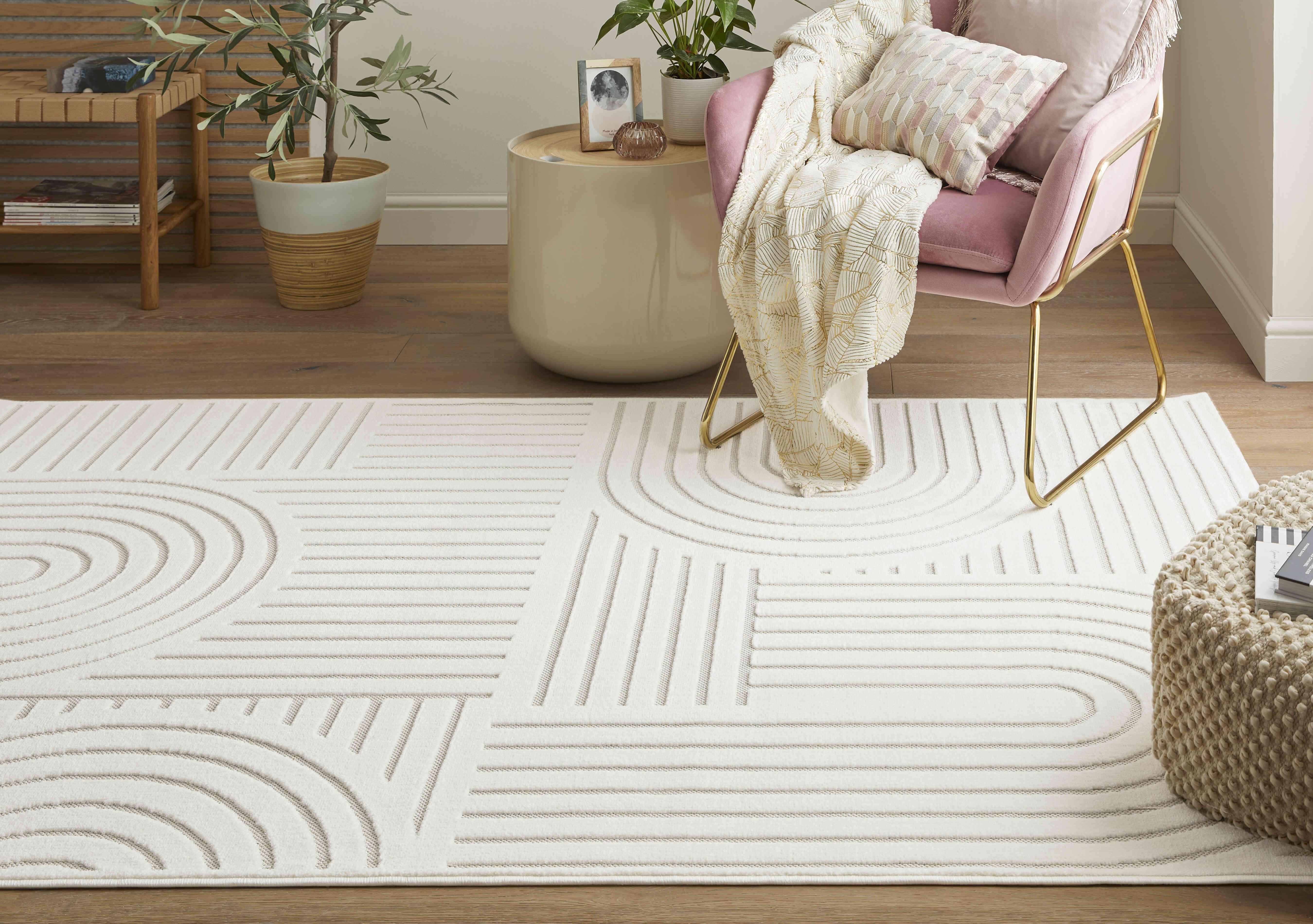 Mazia Arch Lines Rug in  on Furniture Village