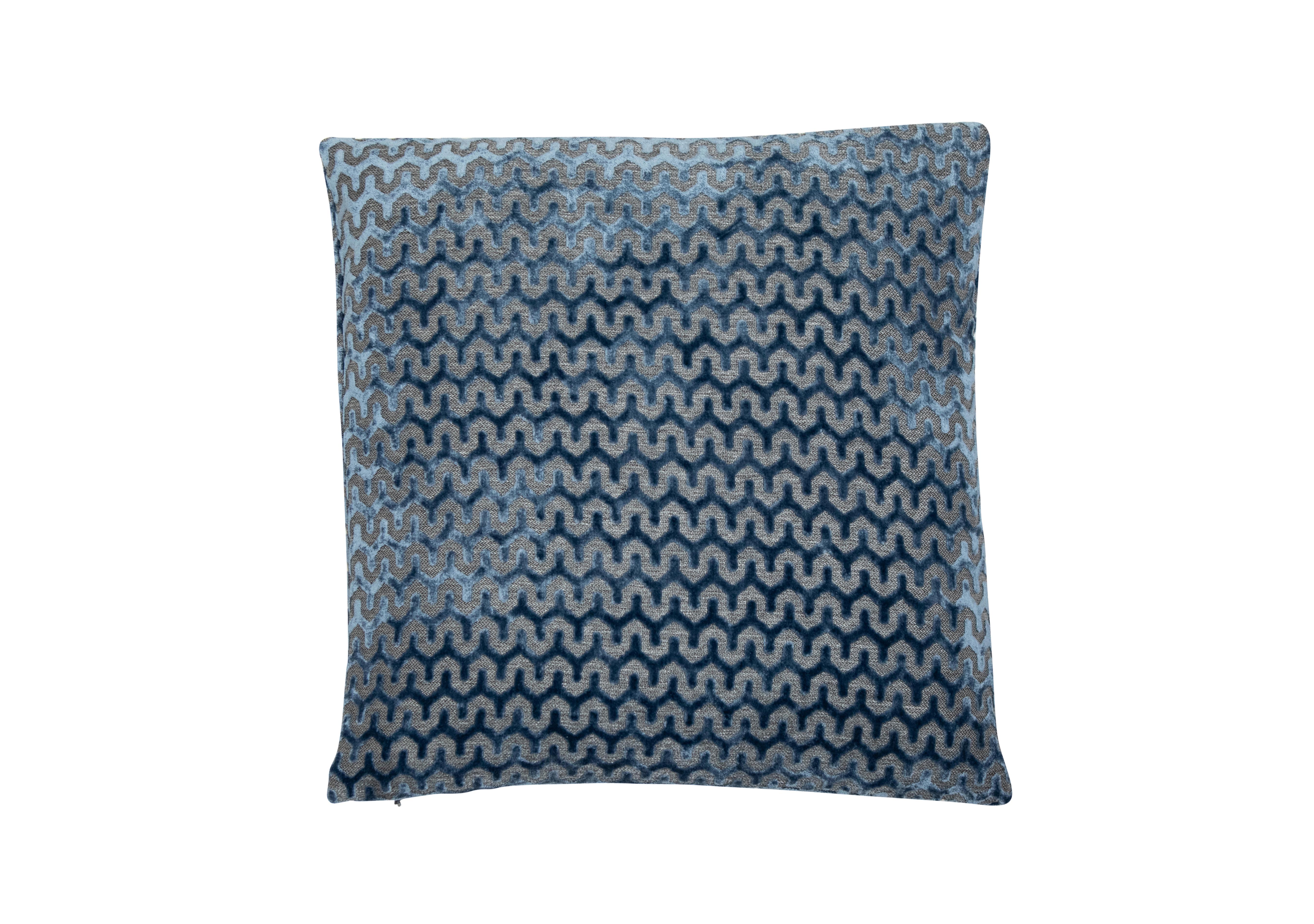 Oslo Cushion in Blue on Furniture Village