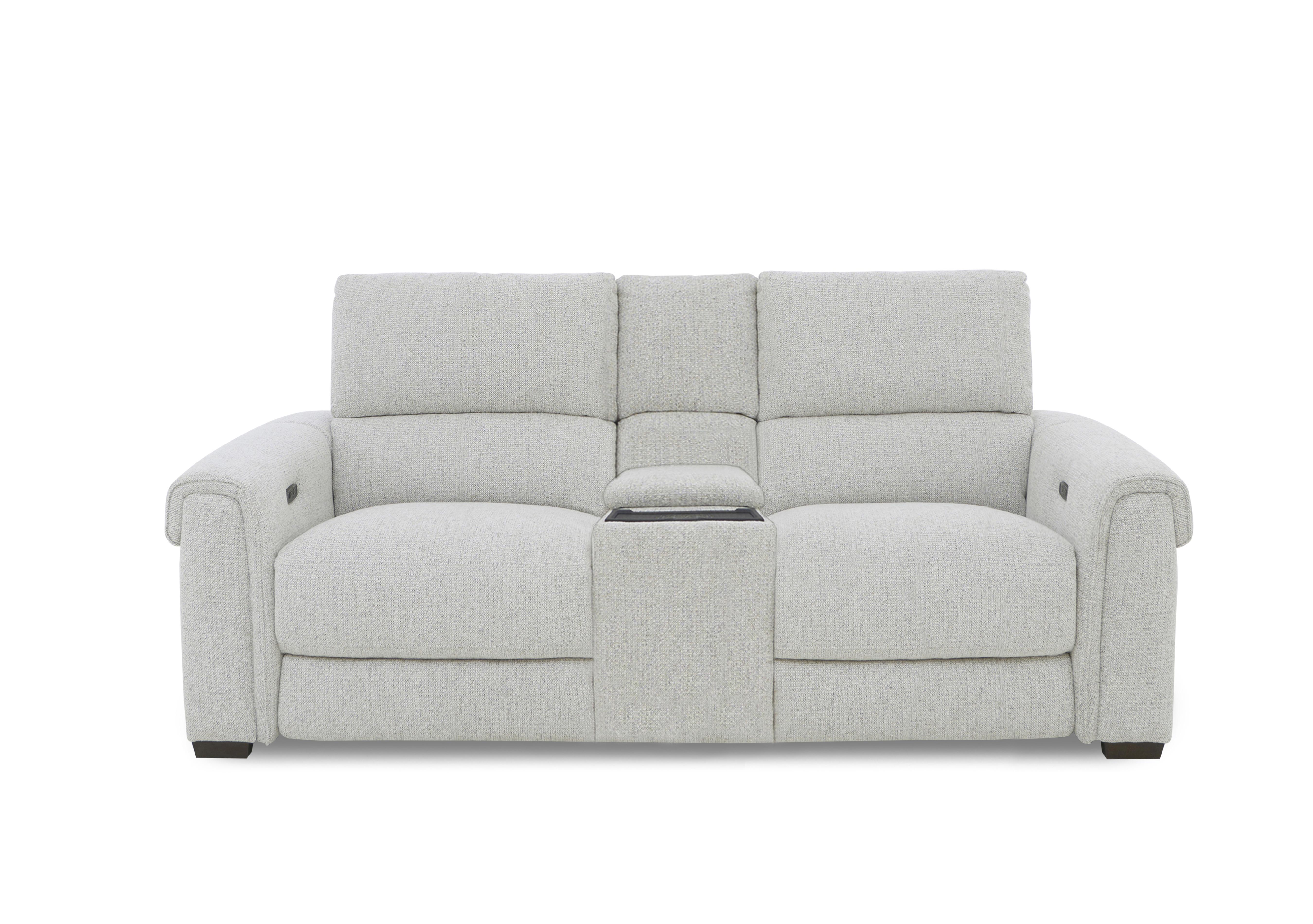 Nixon 2 Seater Fabric Power Recliner Sofa with Cupholder Power Console in  on Furniture Village