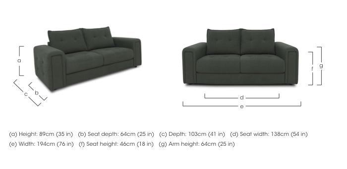 Goliath 2 Seater Fabric Sofa in  on Furniture Village