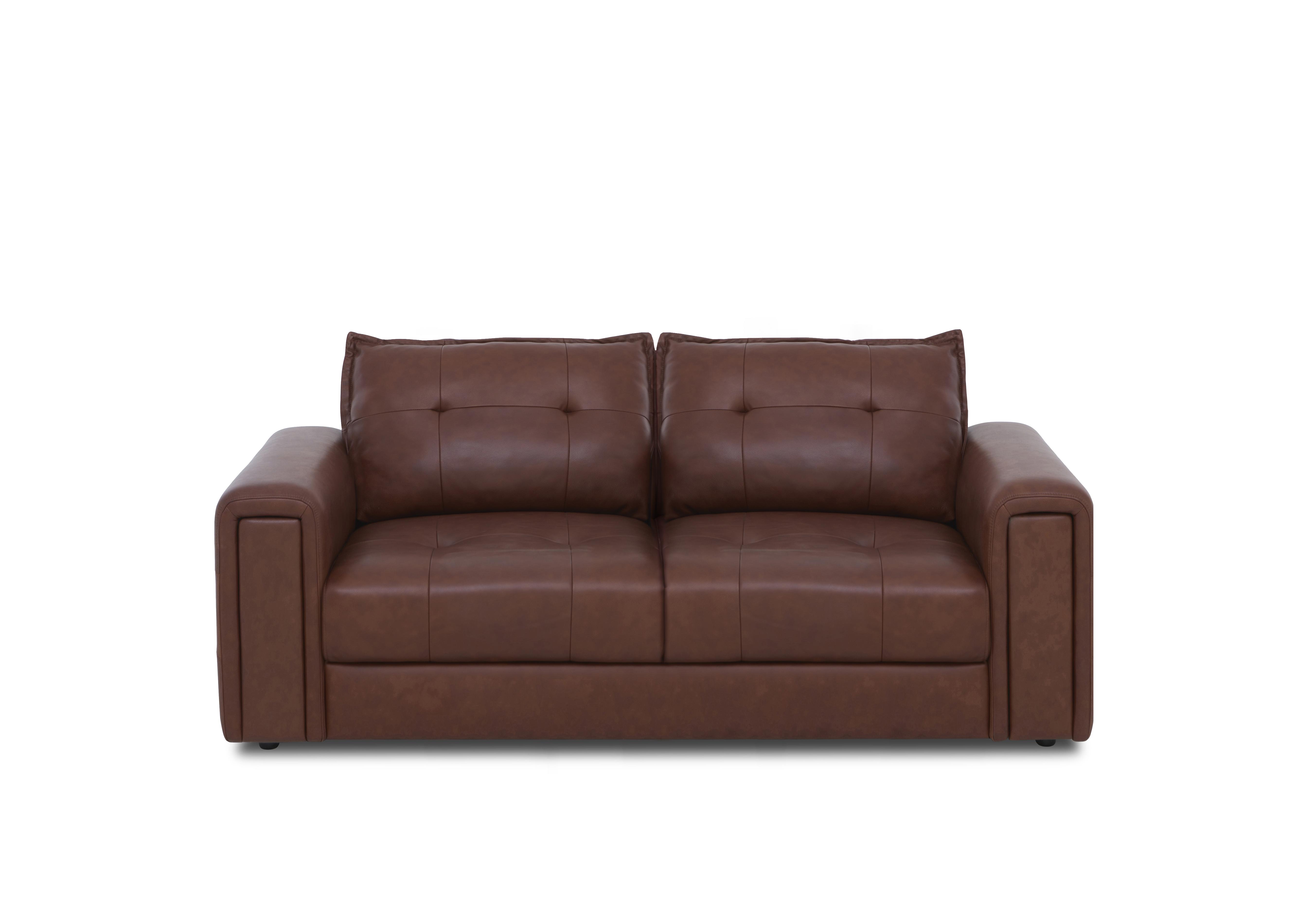 Goliath 2 Seater Leather Sofa in Montana Cat-60/07 Butterscotch on Furniture Village