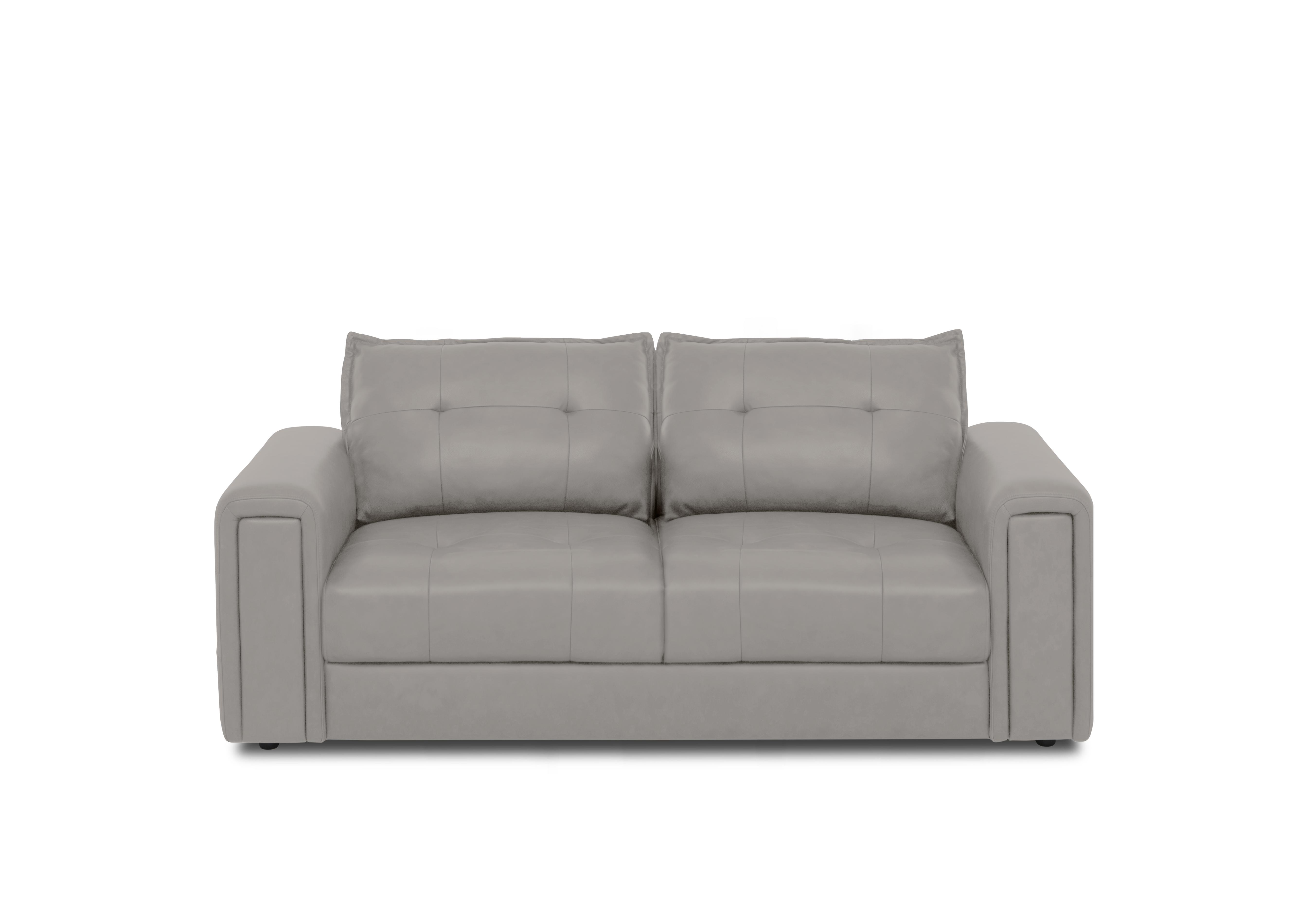 Goliath 2 Seater Leather Sofa in Montana Cat-60/28 New Grey on Furniture Village