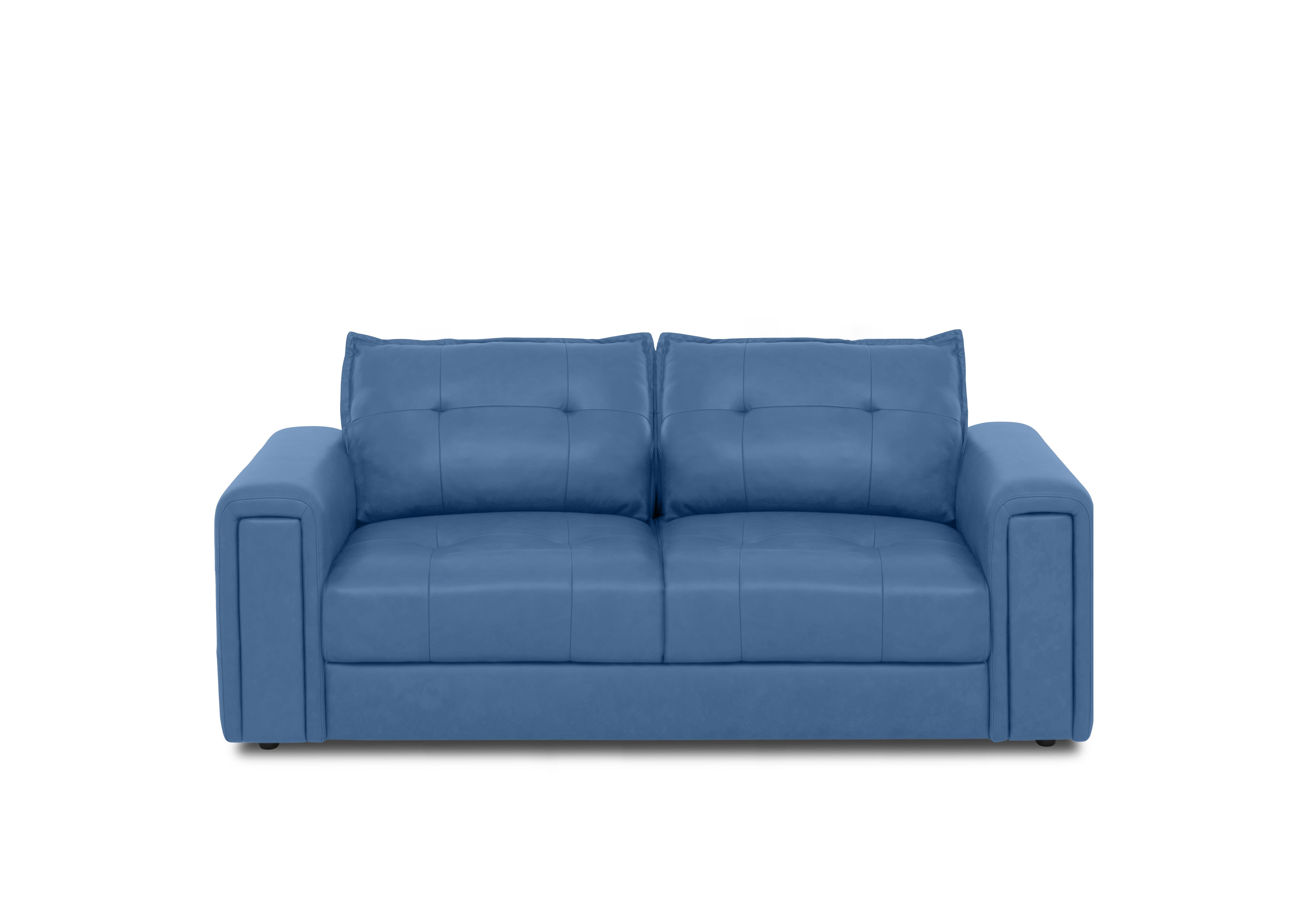 Goliath 2 Seater Leather Sofa in Oslo Cat-40/12 Aegean on Furniture Village