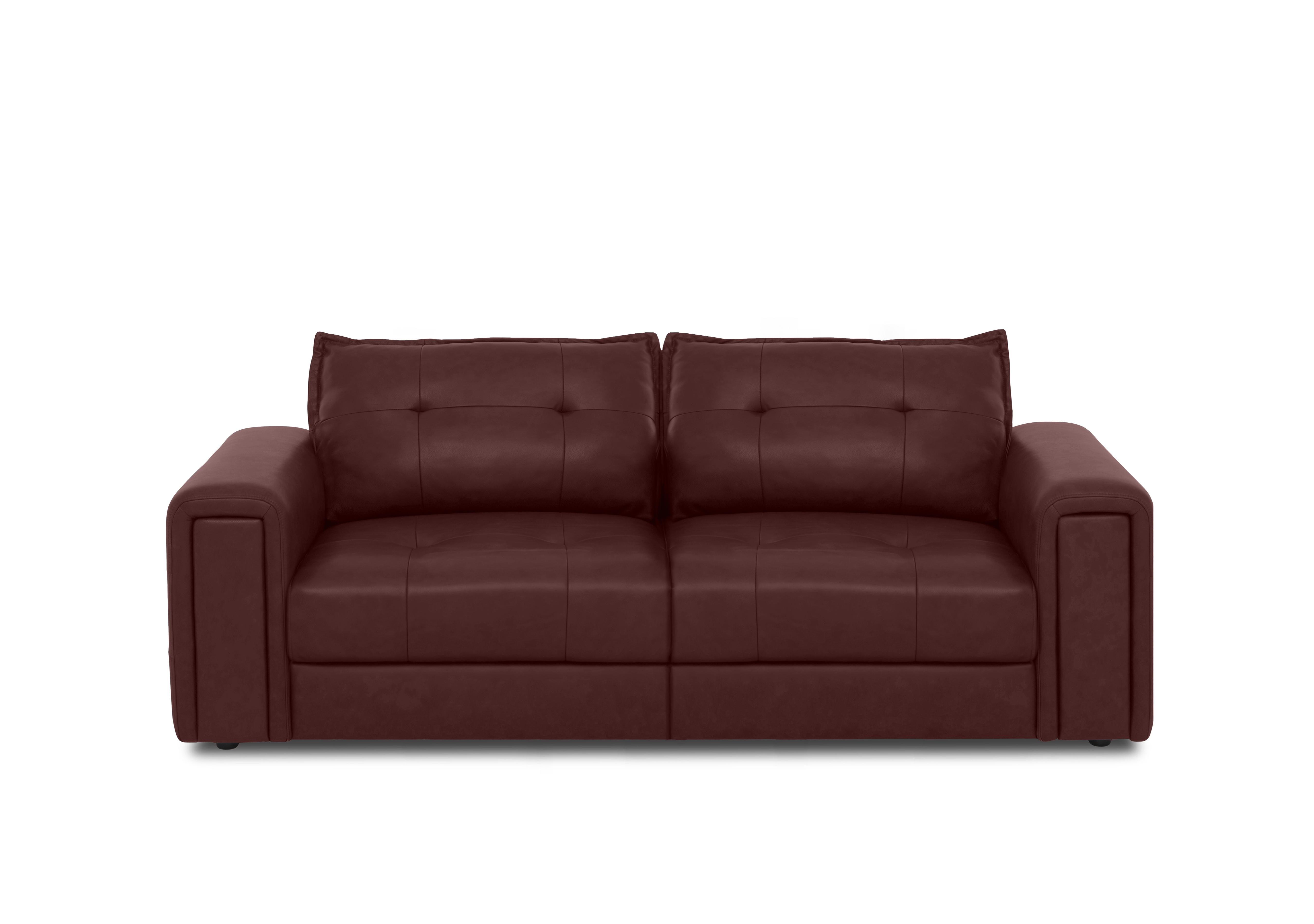 Boutique Goliath 3 Seater Leather Sofa in Montana Cat-60/15 Ruby on Furniture Village
