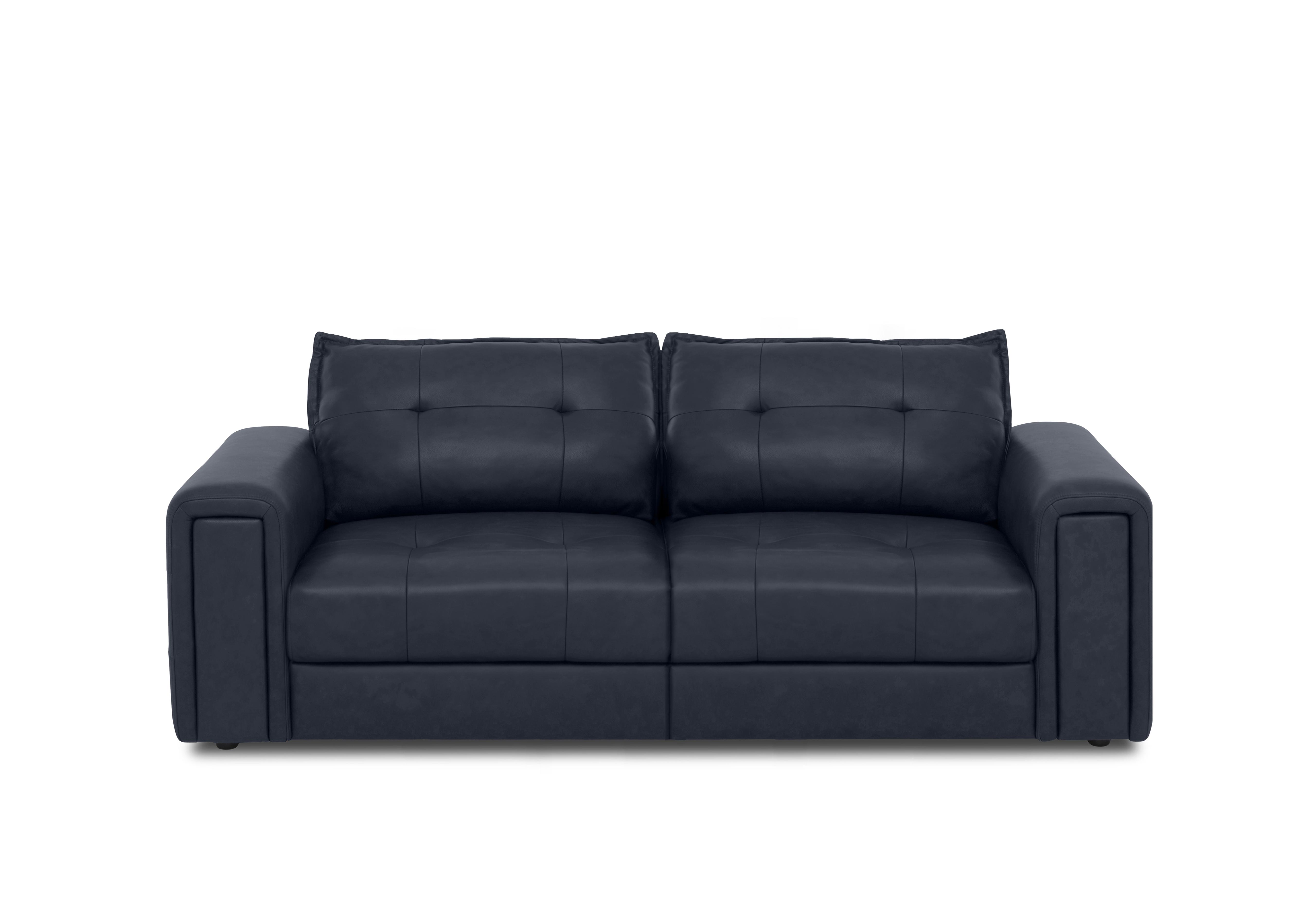 Boutique Goliath 3 Seater Leather Sofa in Oslo Cat-40/09 Peacock on Furniture Village