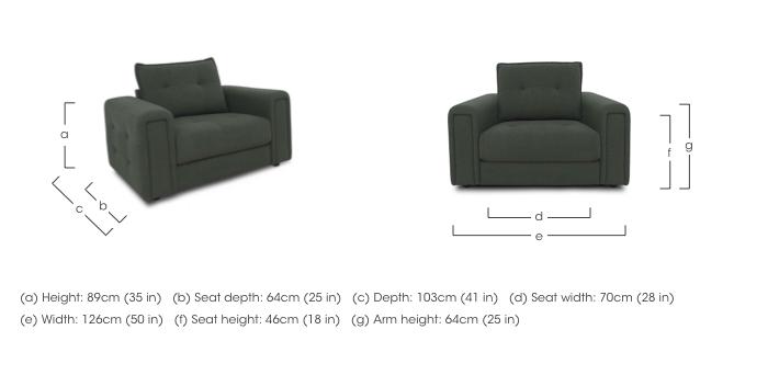 Goliath Fabric Chair in  on Furniture Village