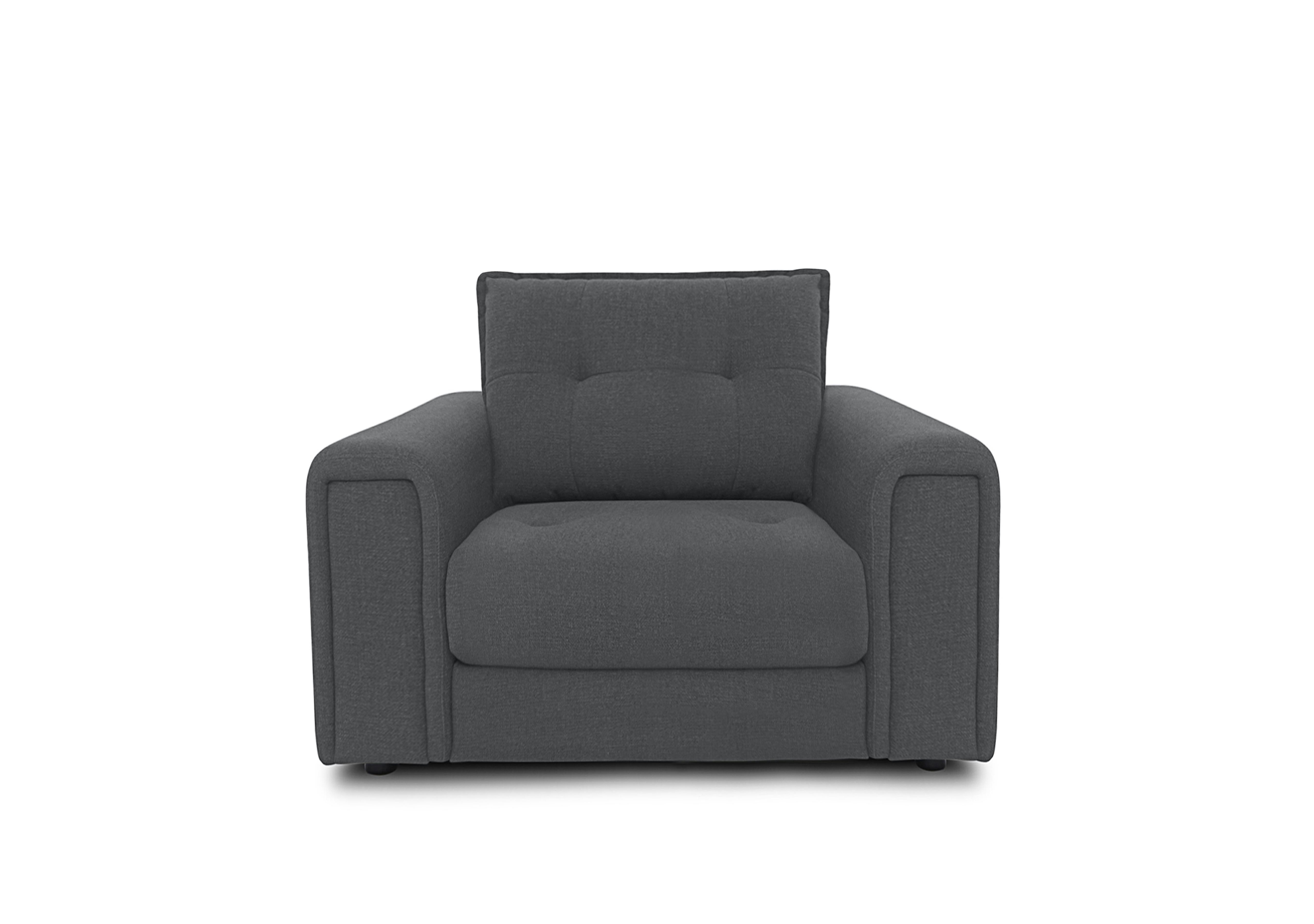Goliath Fabric Chair in Oxford 94029 Storm on Furniture Village