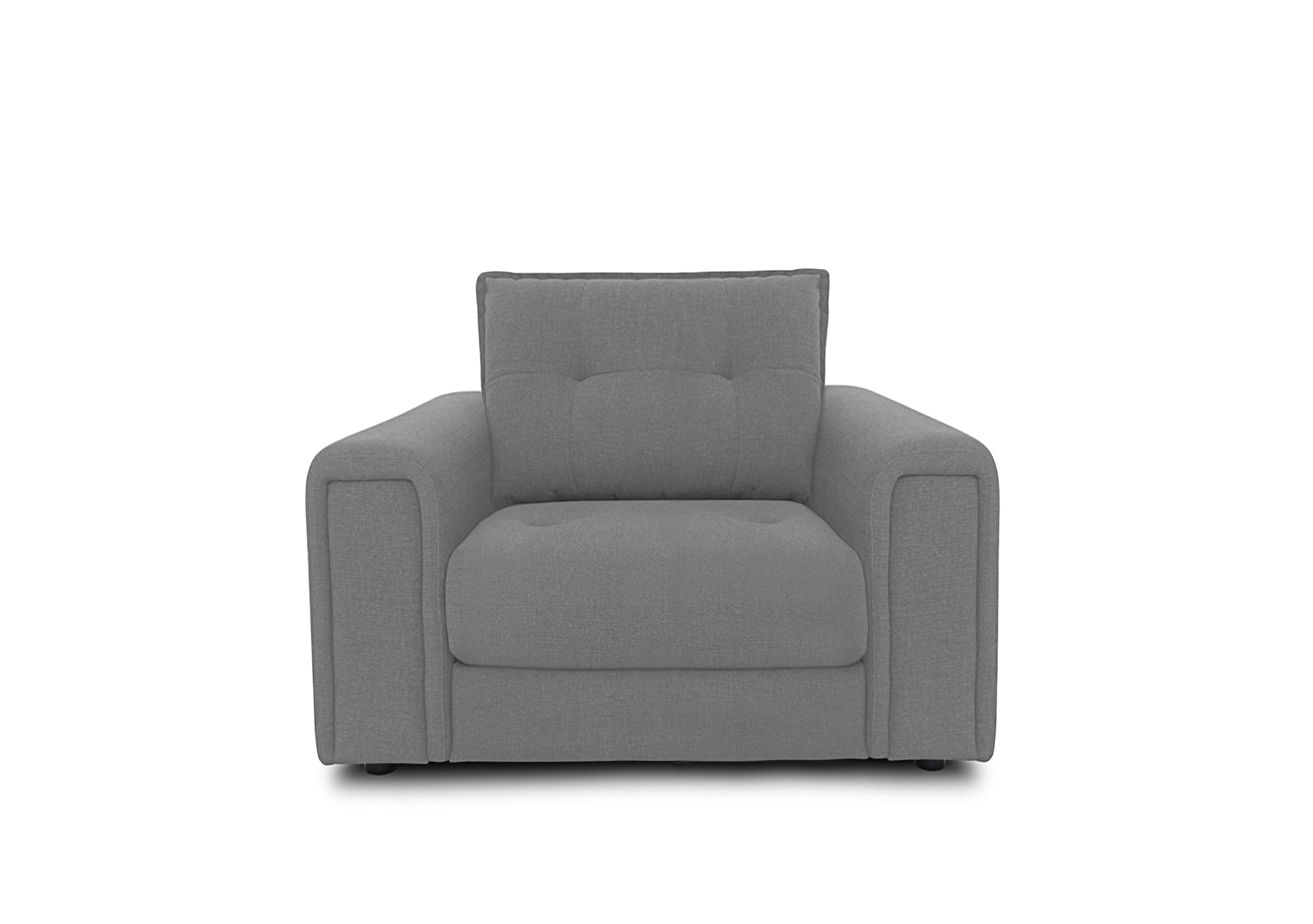 Boutique Goliath Fabric Chair in Oxford 94030 Smoke on Furniture Village