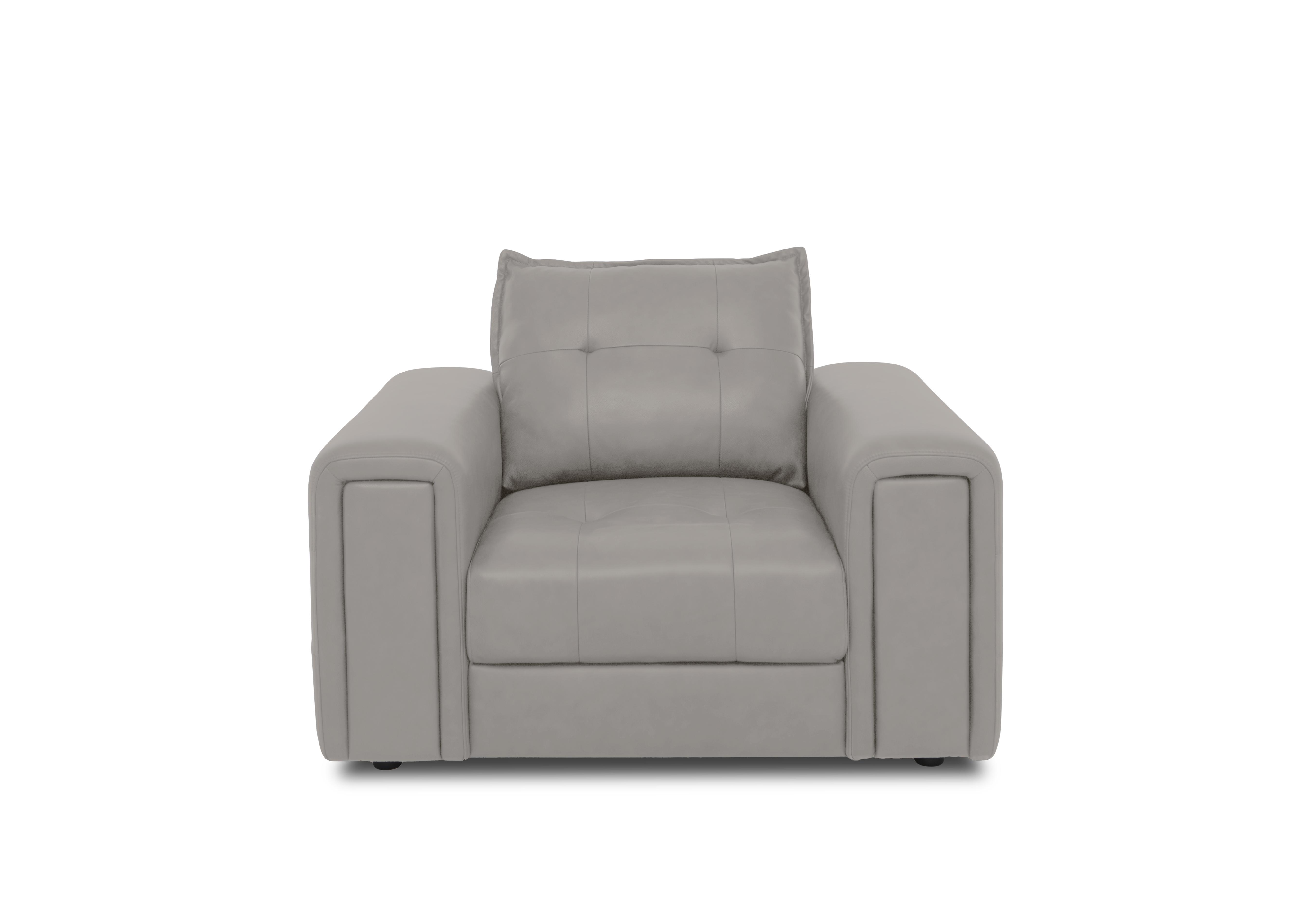 Goliath Leather Chair in Montana Cat-60/28 New Grey on Furniture Village