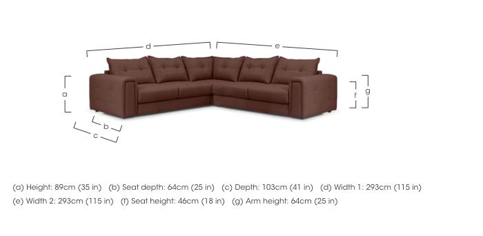 Goliath Large Leather Corner Sofa with Storage Drawers in  on Furniture Village