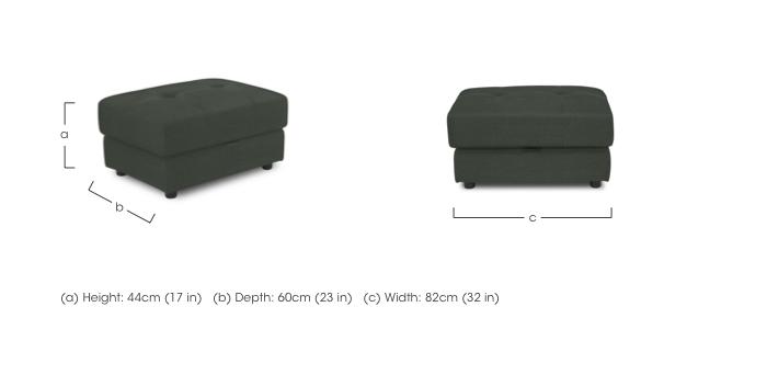Goliath Fabric Storage Footstool in  on Furniture Village