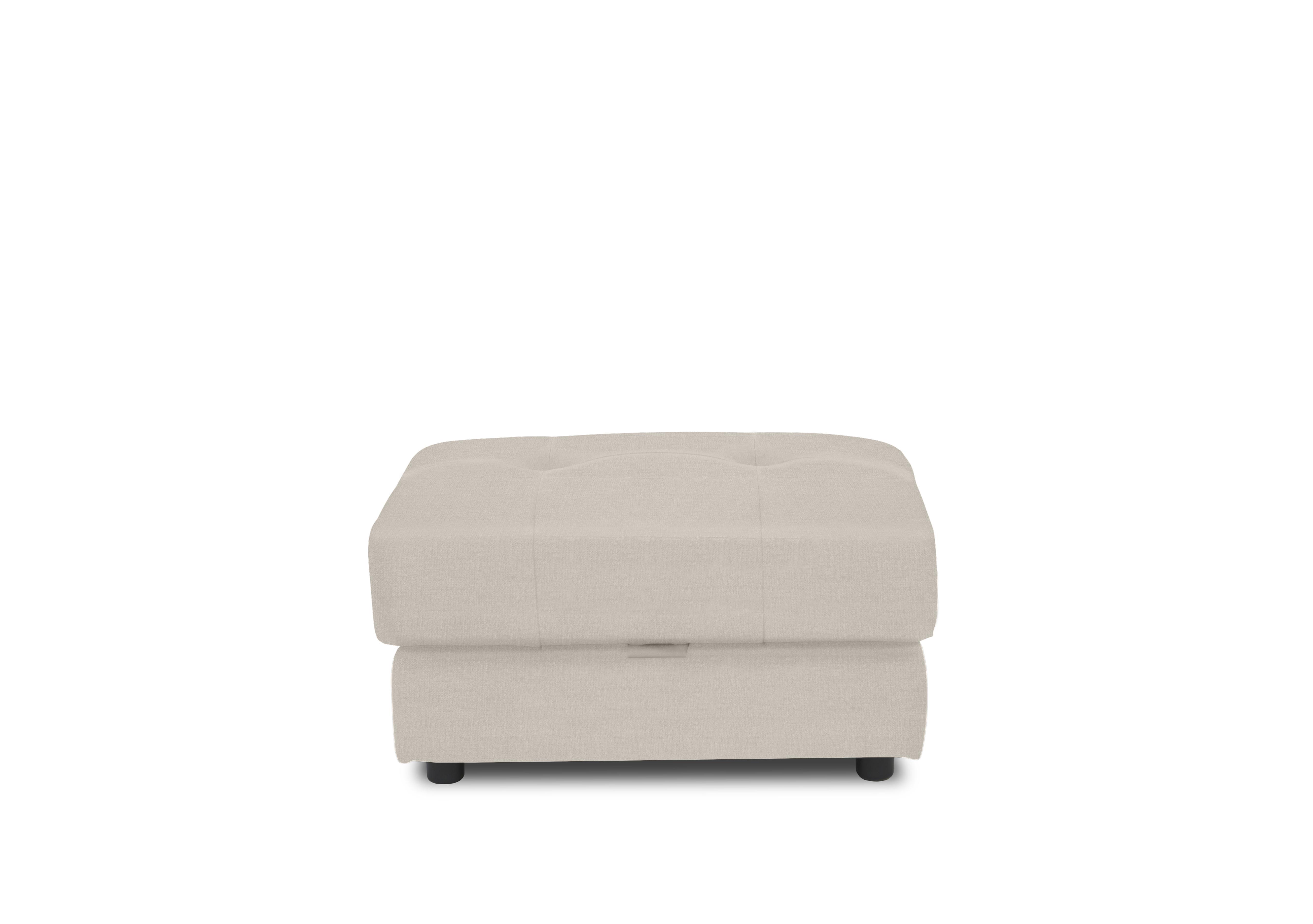 Goliath Fabric Storage Footstool in Oxford 94001 Ivory on Furniture Village