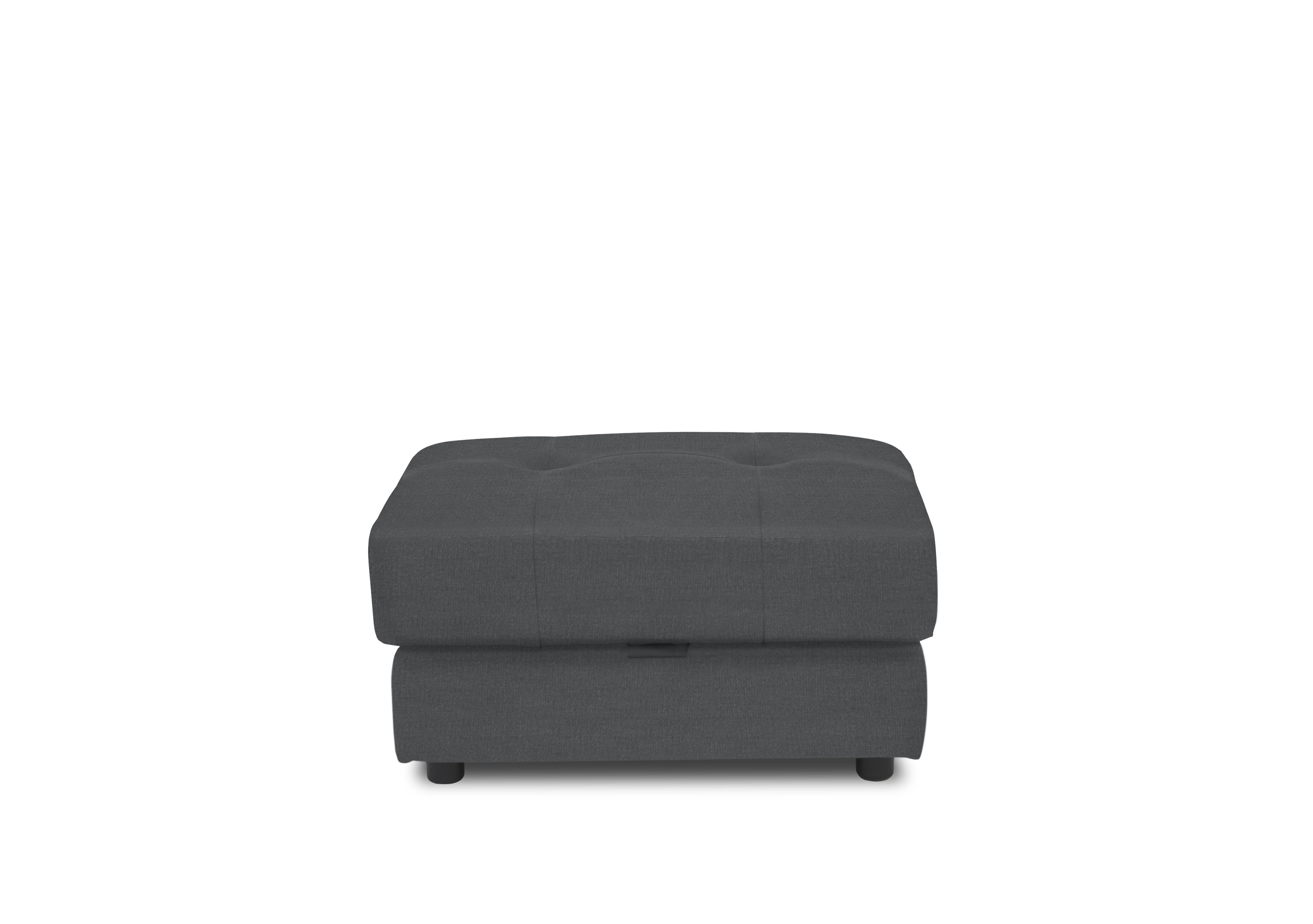 Goliath Fabric Storage Footstool in Oxford 94029 Storm on Furniture Village