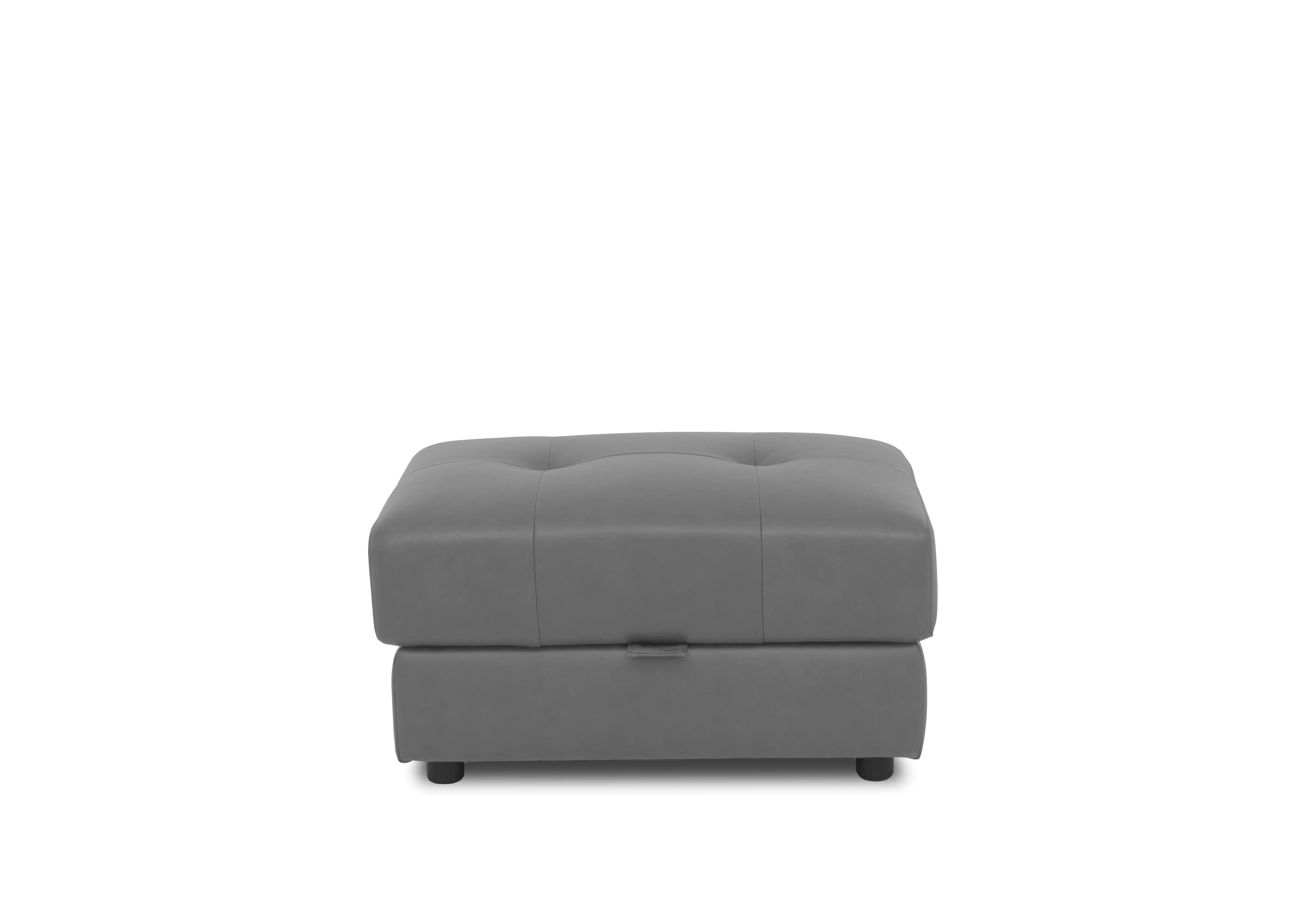 Goliath Leather Storage Footstool in Montana Cat-60/33 Granite on Furniture Village