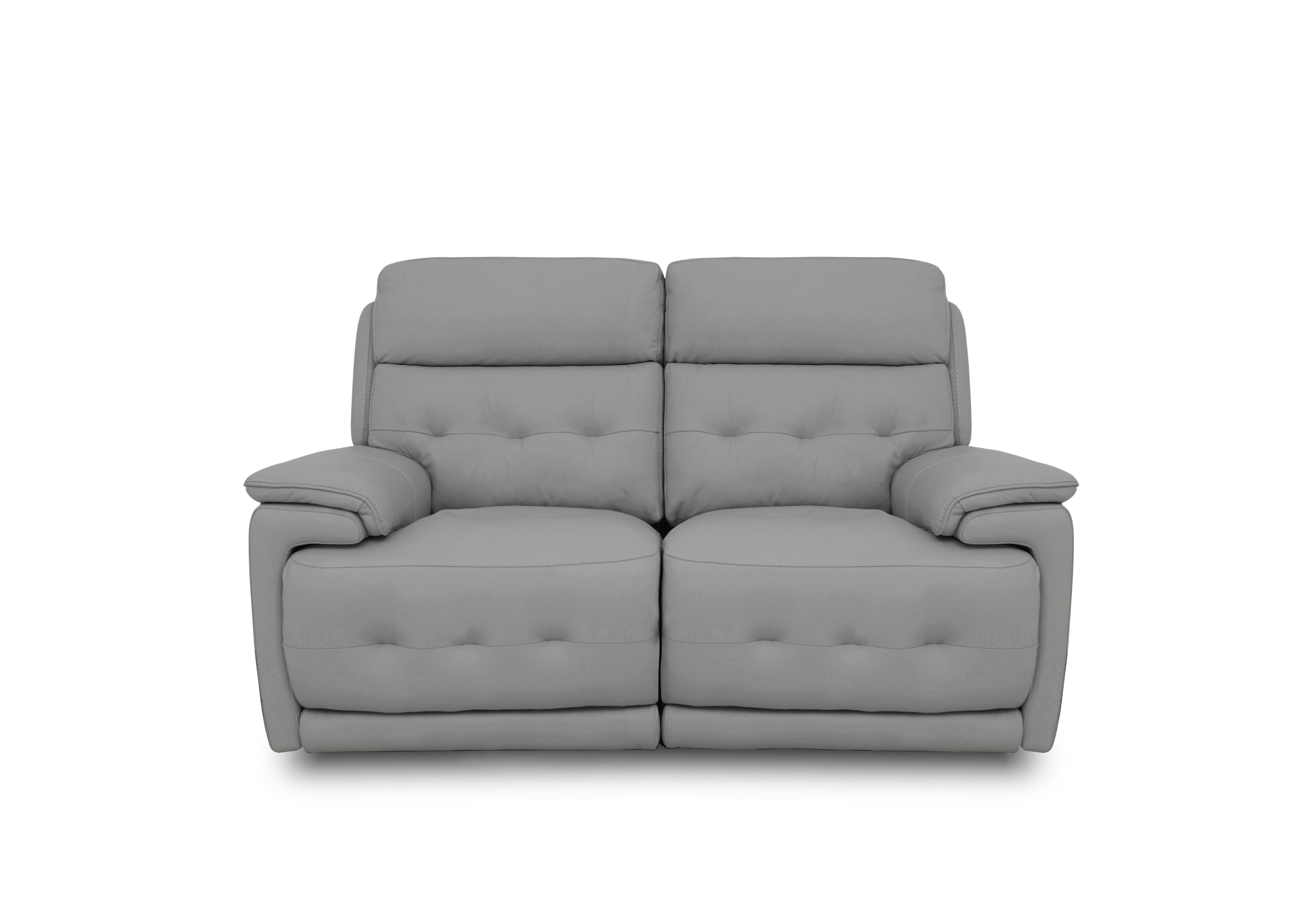 Brescia Leather 2 Seater Sofa in Nc-435e Sleet on Furniture Village