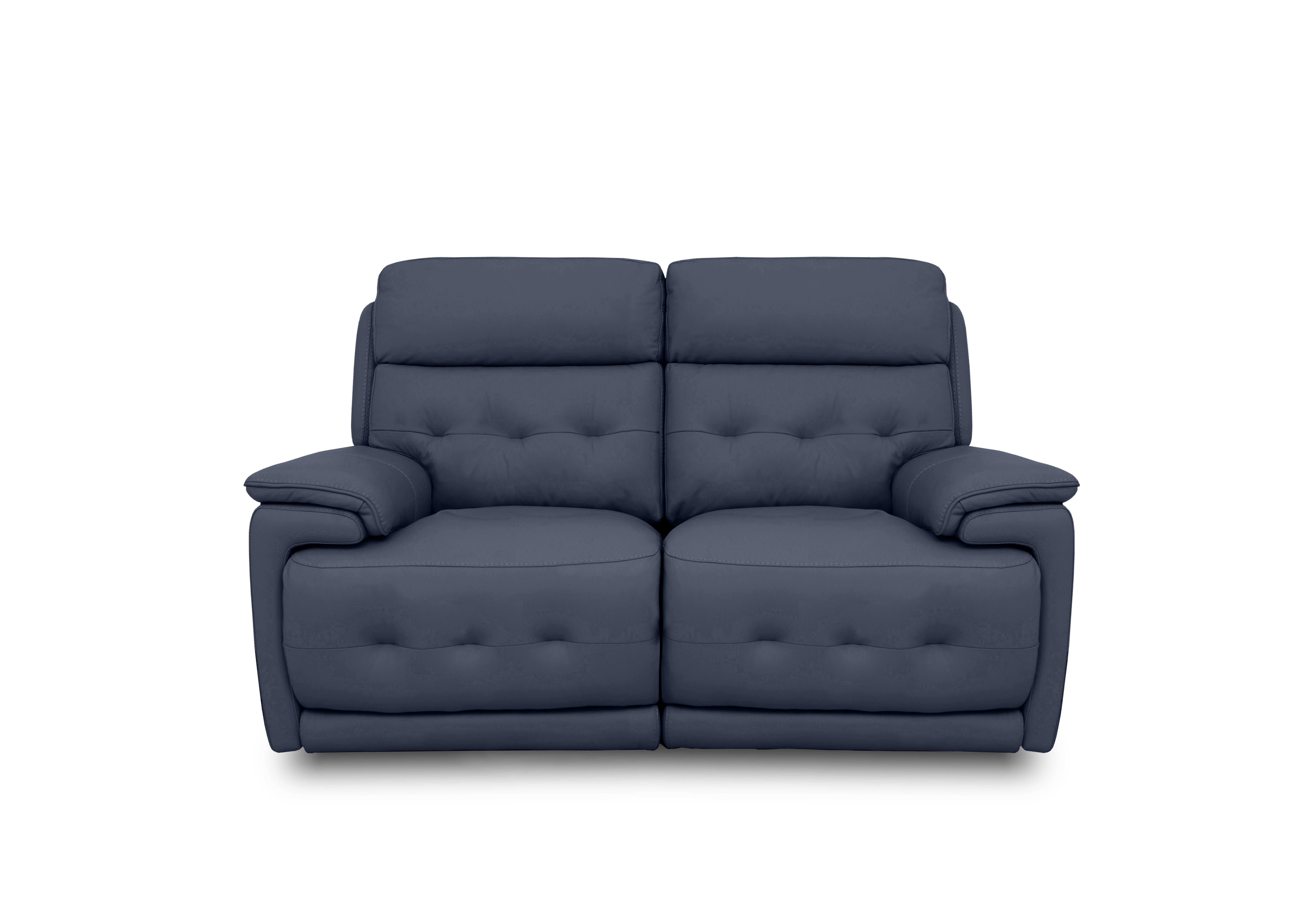 Brescia Leather 2 Seater Sofa in Nw-518e Ocean on Furniture Village