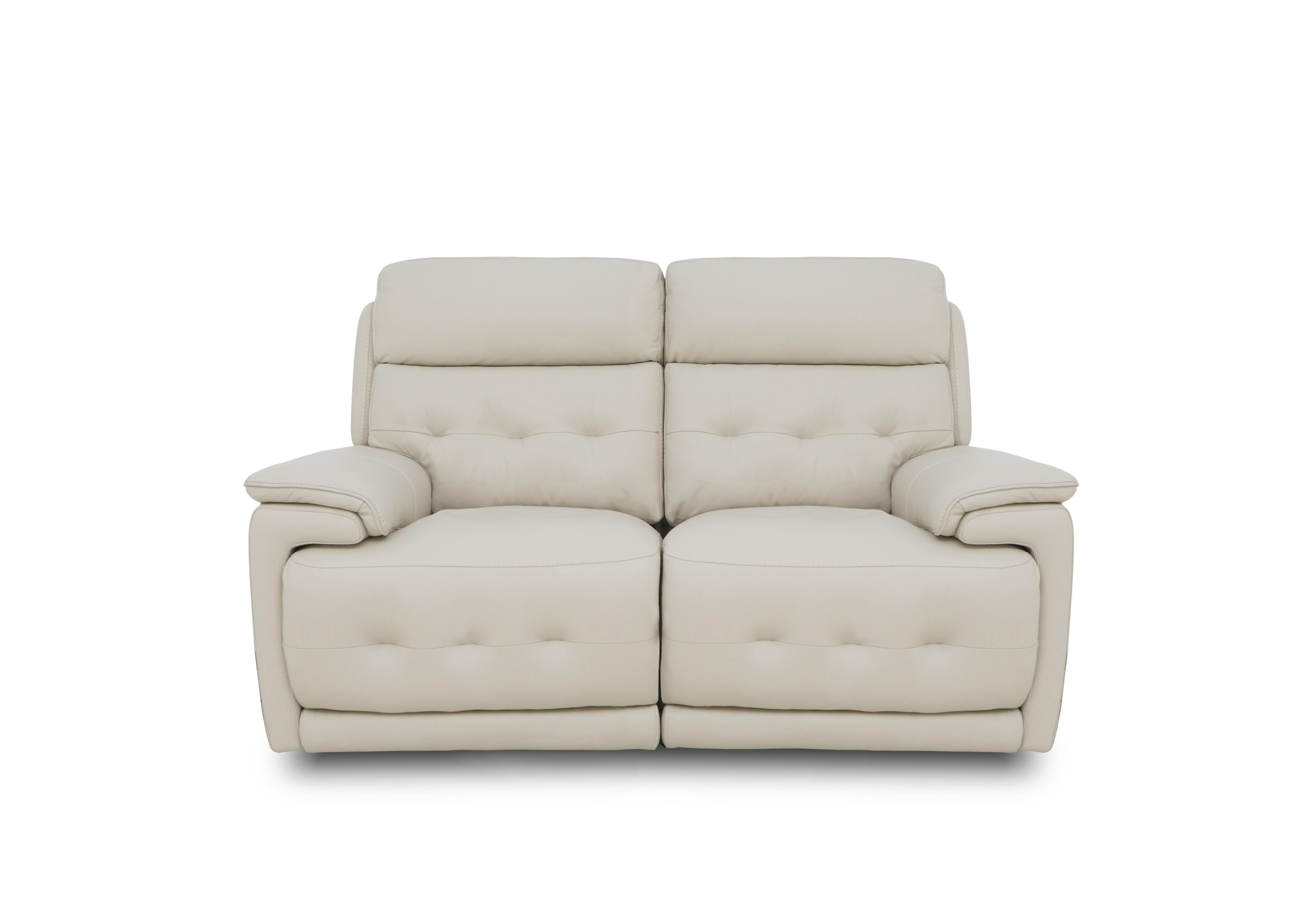 Brescia Leather 2 Seater Sofa in Nw-521e Frost on Furniture Village