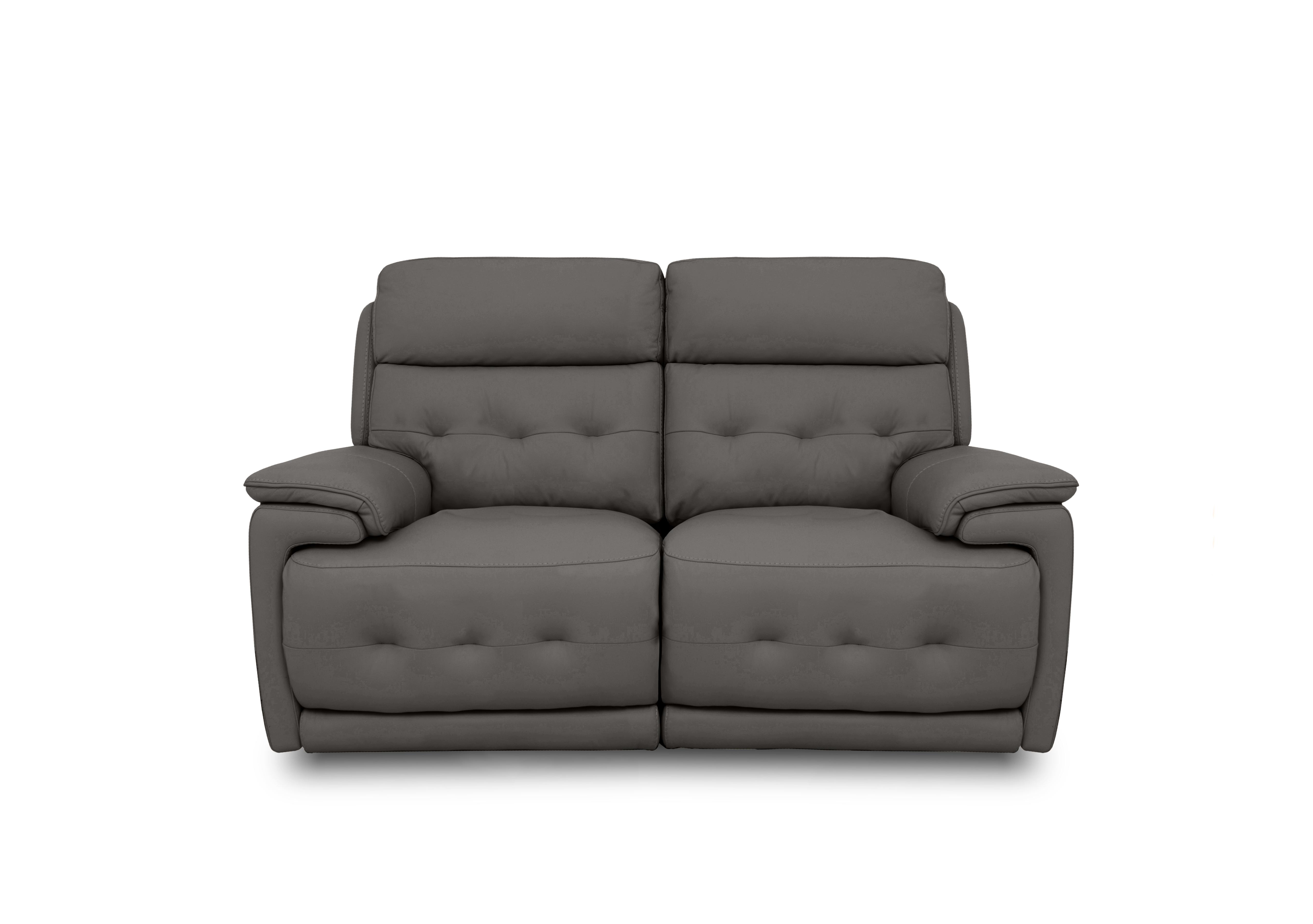 Brescia Leather 2 Seater Power Recliner Sofa with Power Headrests in Bv-042e Elephant on Furniture Village