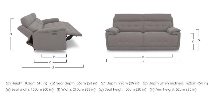 Brescia Fabric 3 Seater Sofa in  on Furniture Village