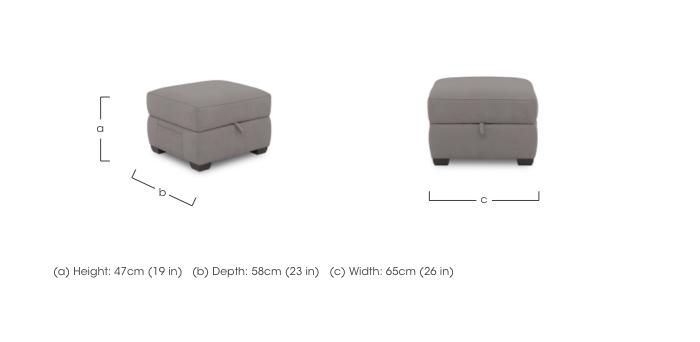 Brescia Fabric Storage Footstool in  on Furniture Village
