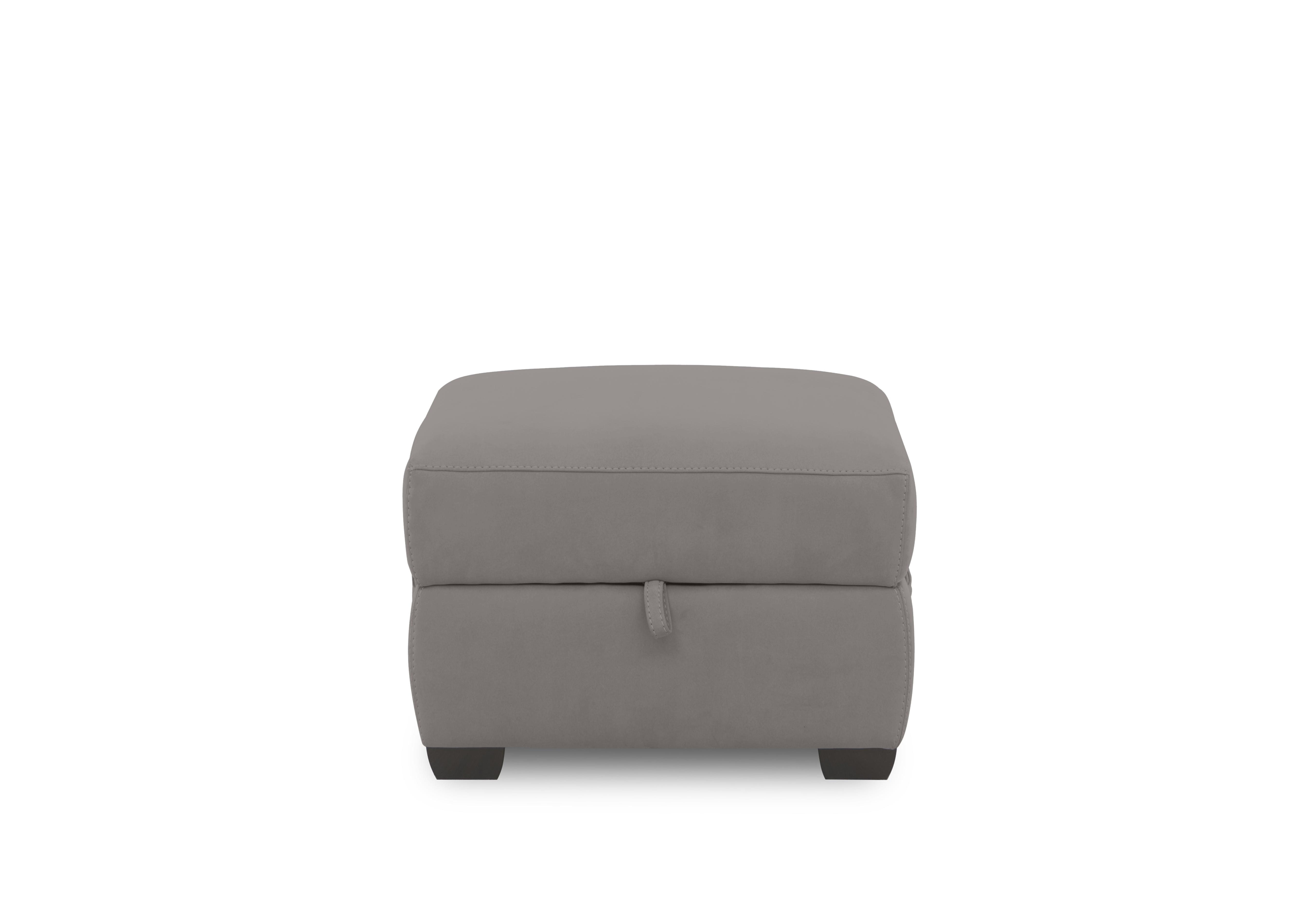 Brescia Fabric Storage Footstool in Sfa-Bem-R01 Light Grey on Furniture Village