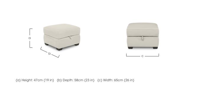 Brescia Leather Storage Footstool in  on Furniture Village