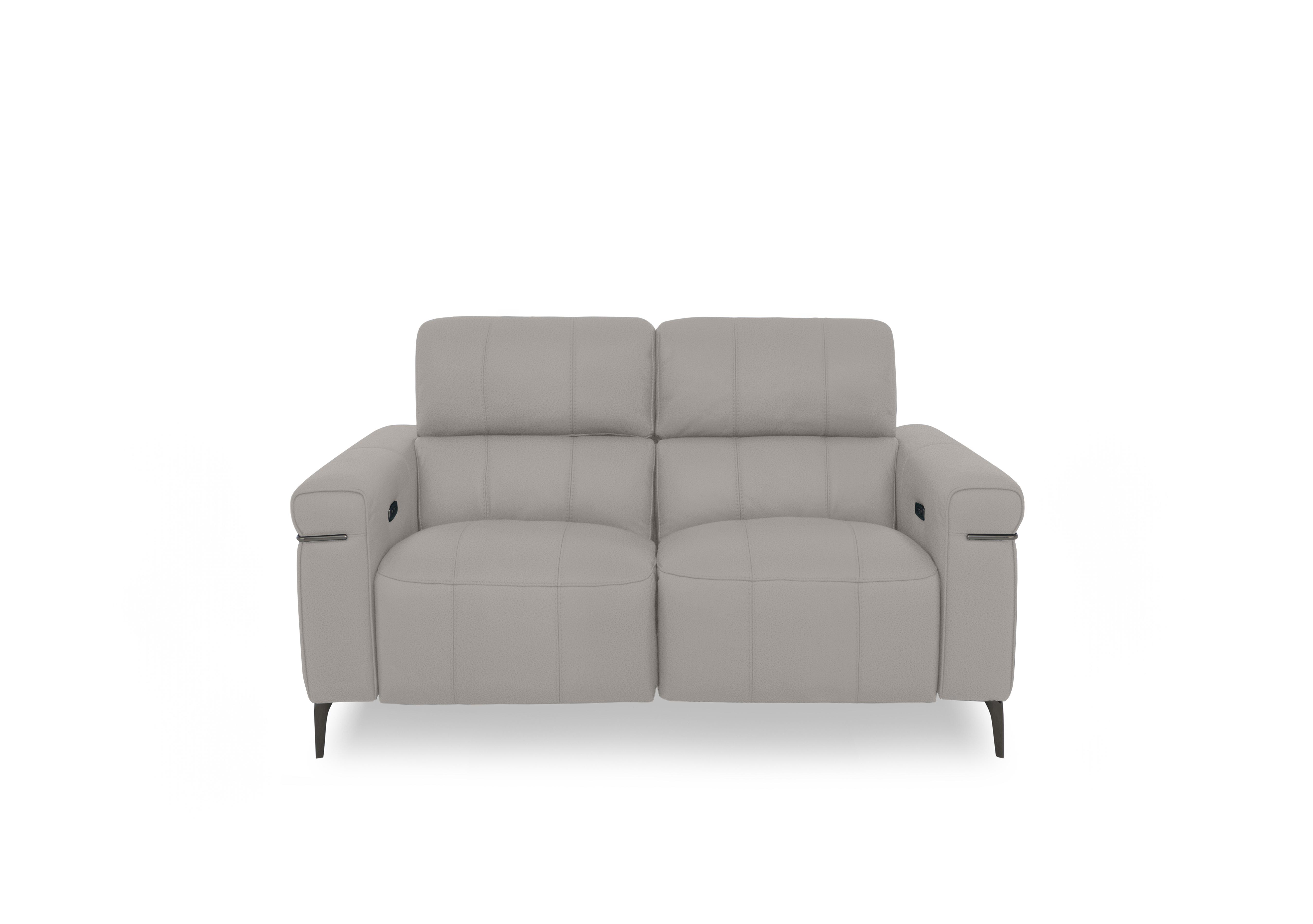 Homestage Fabric 2 Seater Power Recliner Sofa with Power Headrests in Fab-Can-R452 Grey Mist on Furniture Village