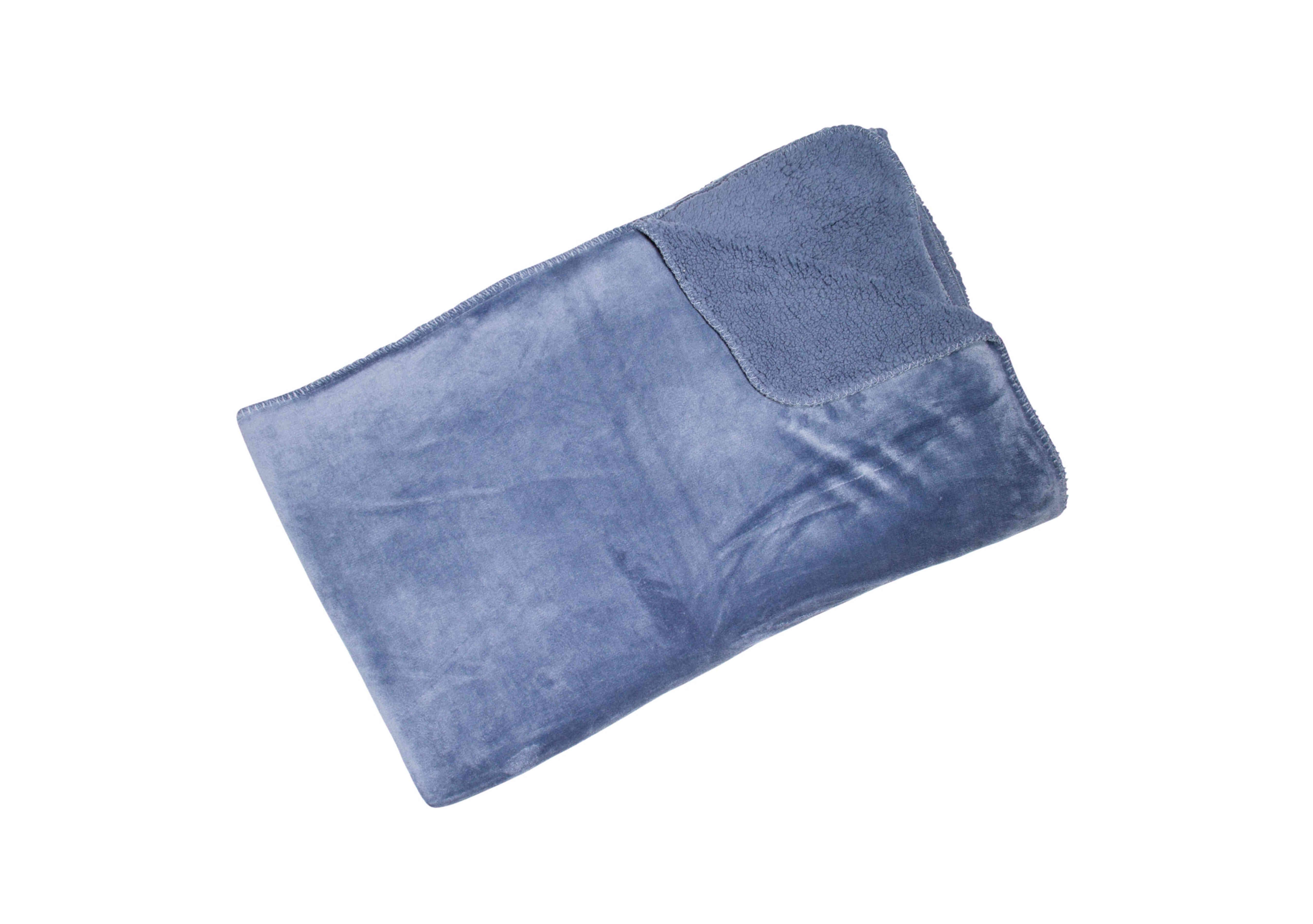 Cosy Throw in Blue on Furniture Village