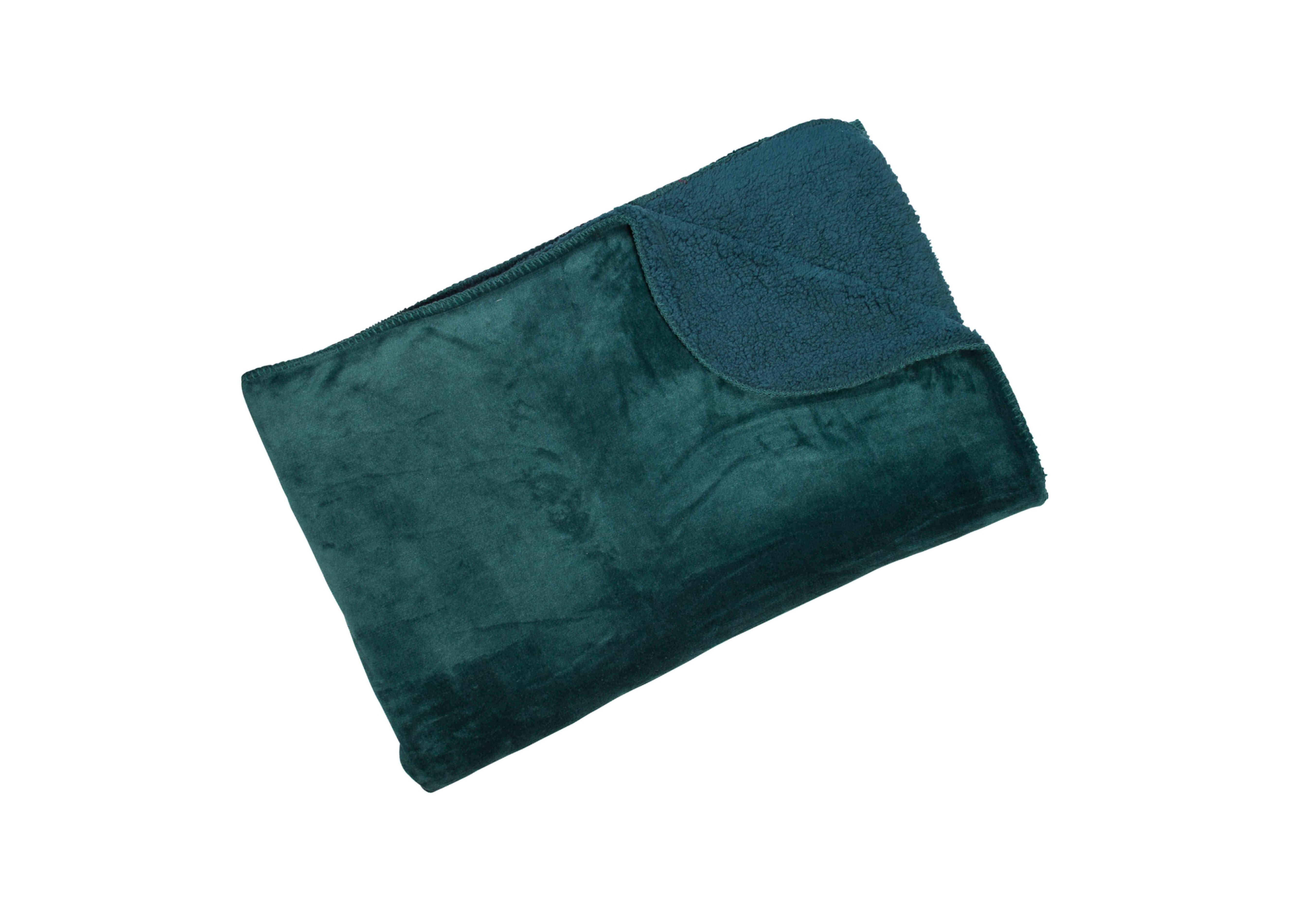 Cosy Throw in Teal on Furniture Village