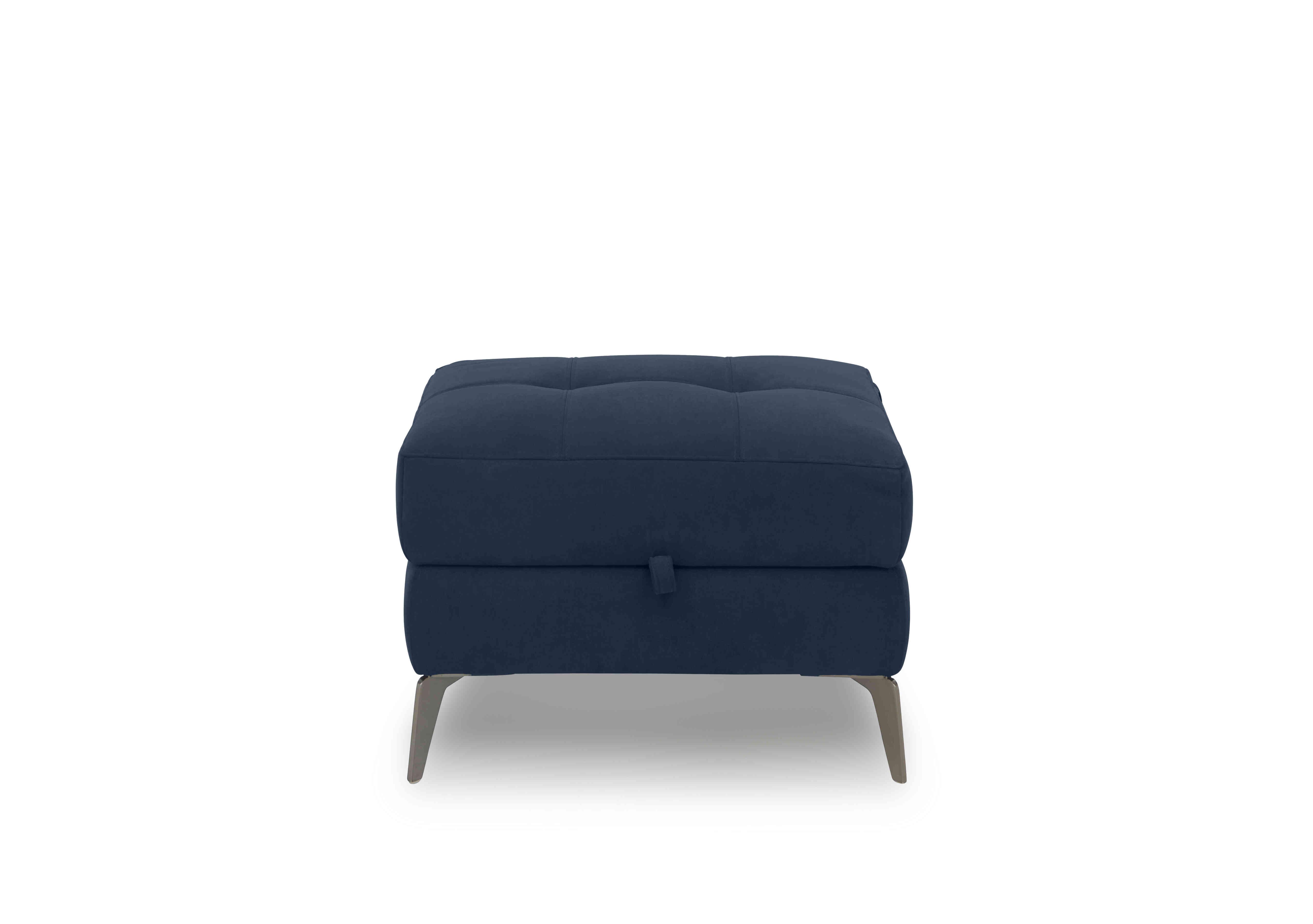 Lecce Fabric Storage Footstool in Sfa-Bem-R07 Navy on Furniture Village