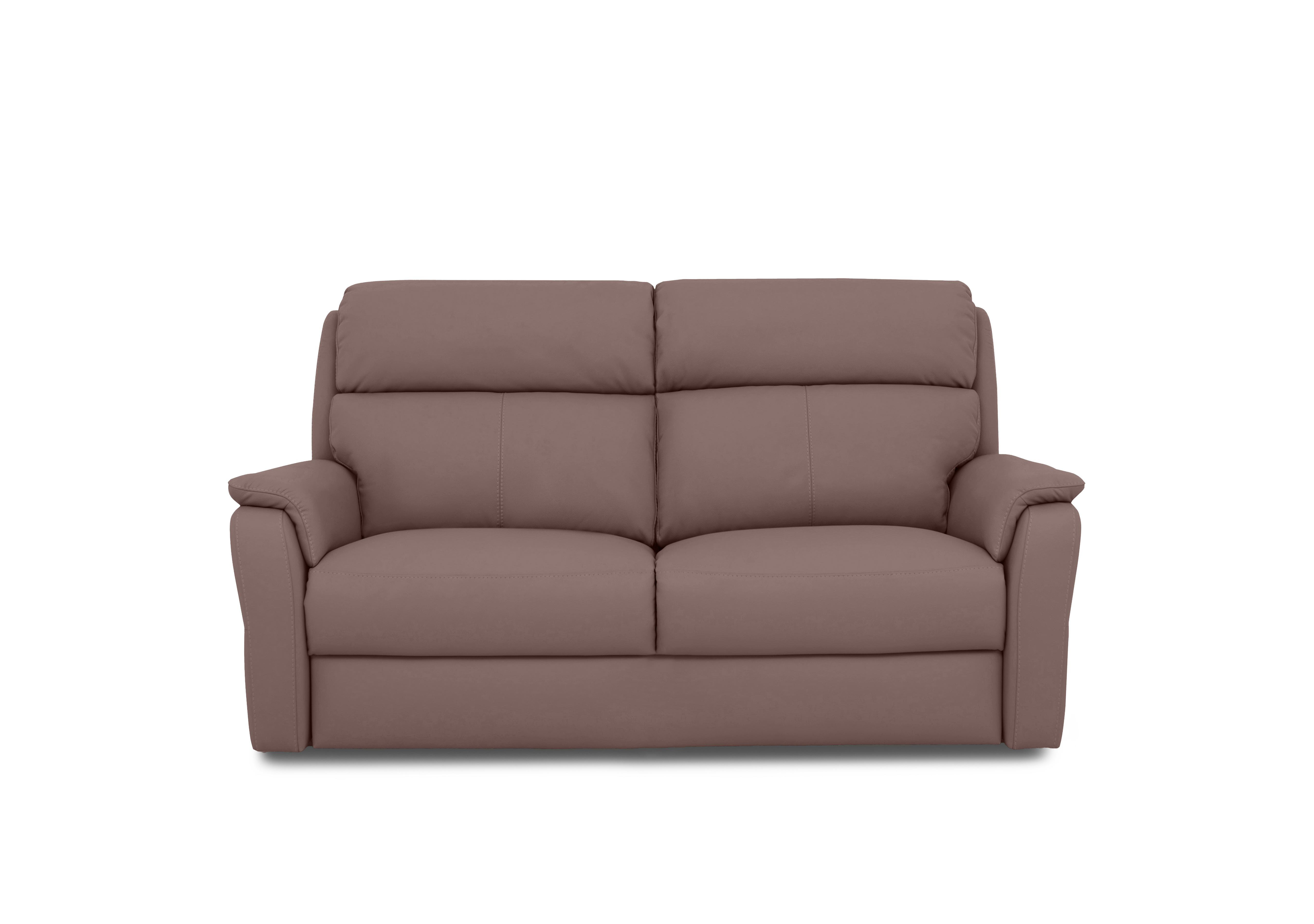 Vito Leather 2 Seater Sofa in Botero Cipria  2160 on Furniture Village