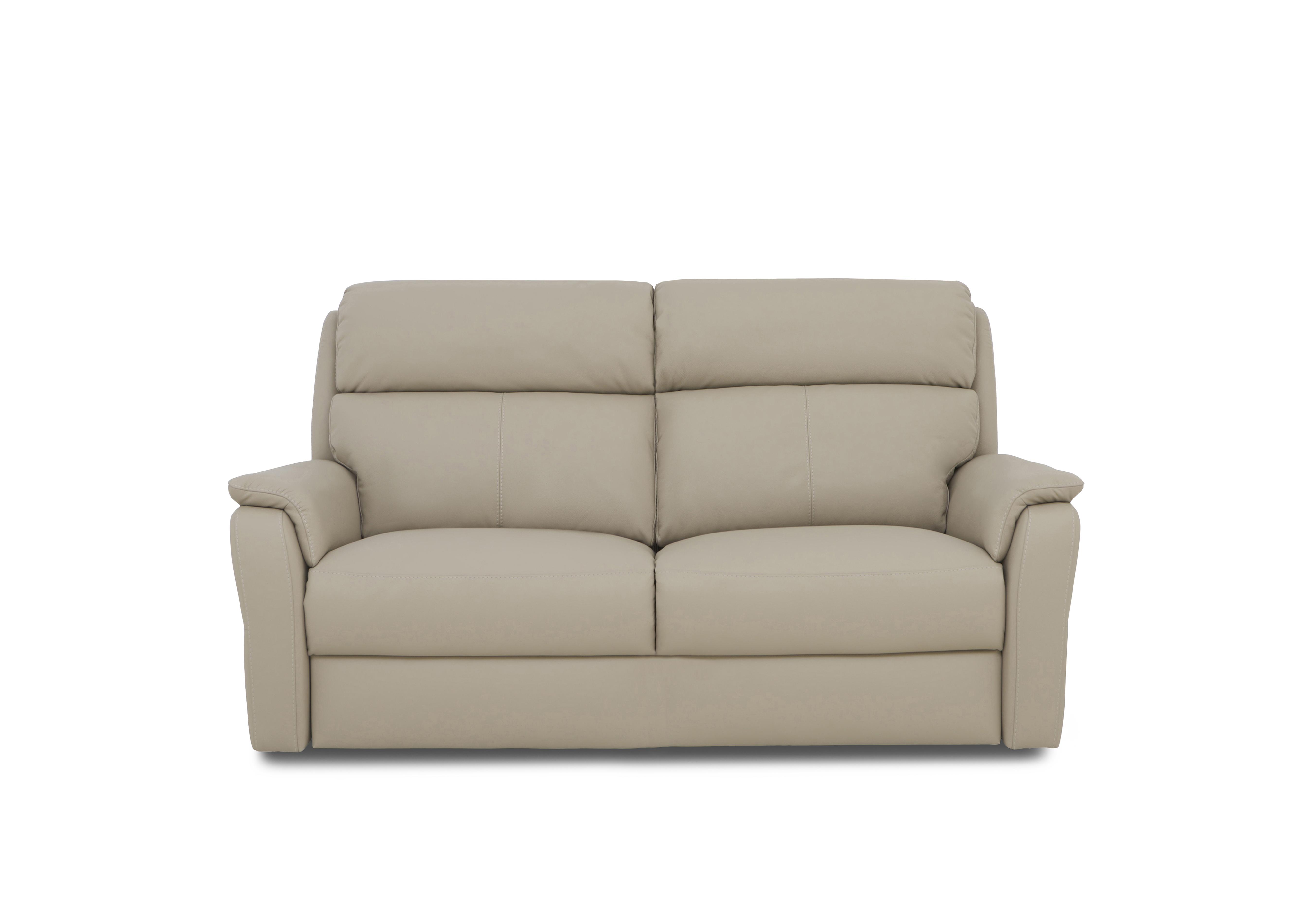 Vito Leather 2 Seater Sofa in Torello Fango 352 on Furniture Village