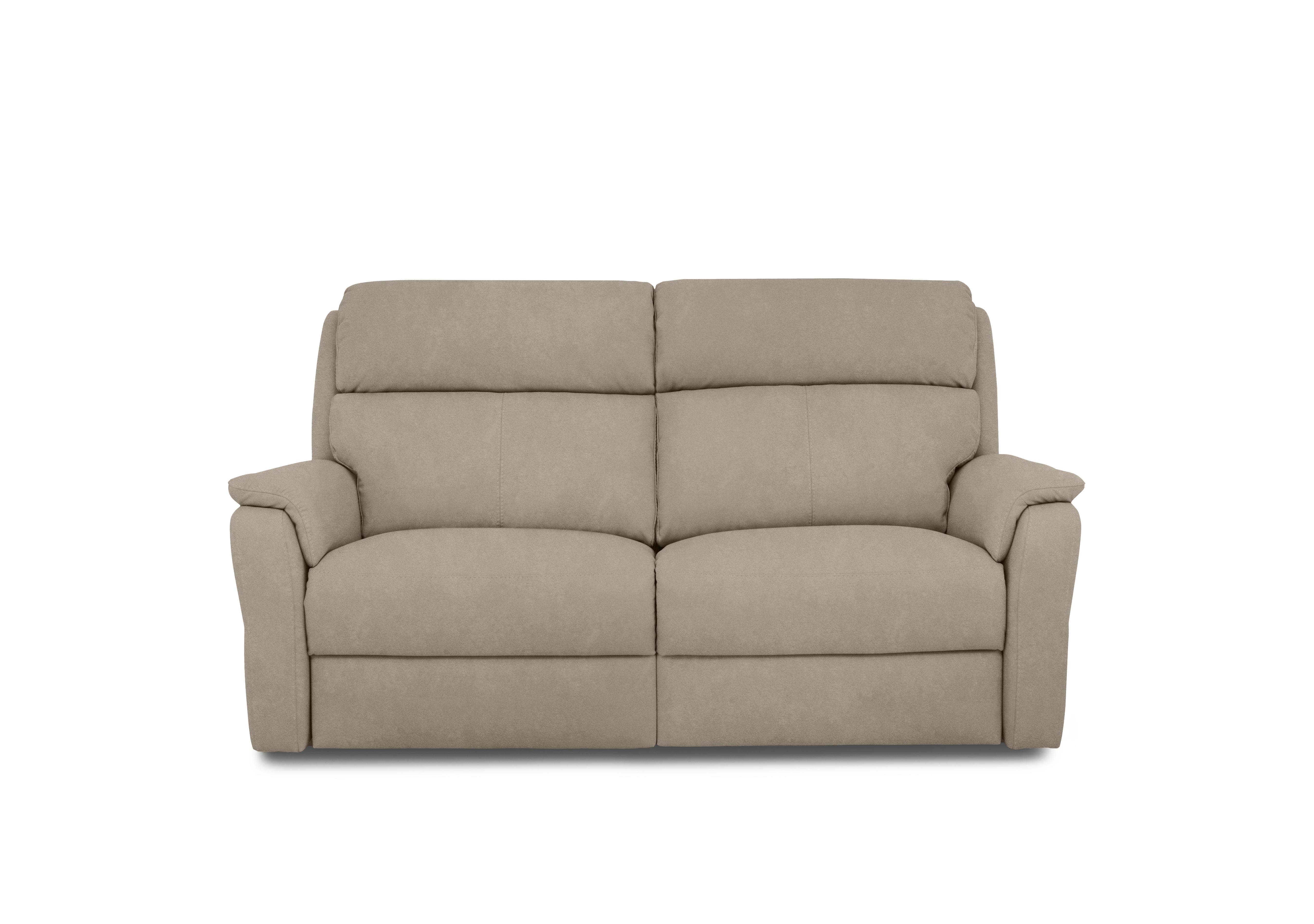 Vito Fabric 2 Seater Power Recliner Sofa with Power Headrests and Power Lumbar in Flambe Visone on Furniture Village